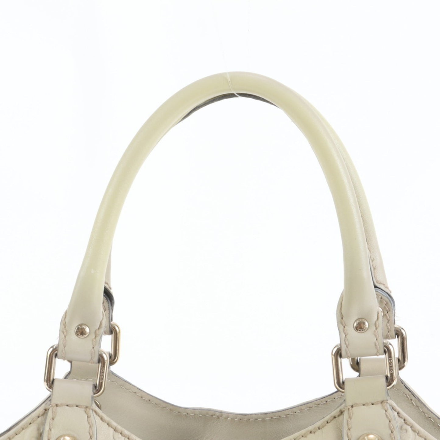 Gucci Beige Leather Tote Bag