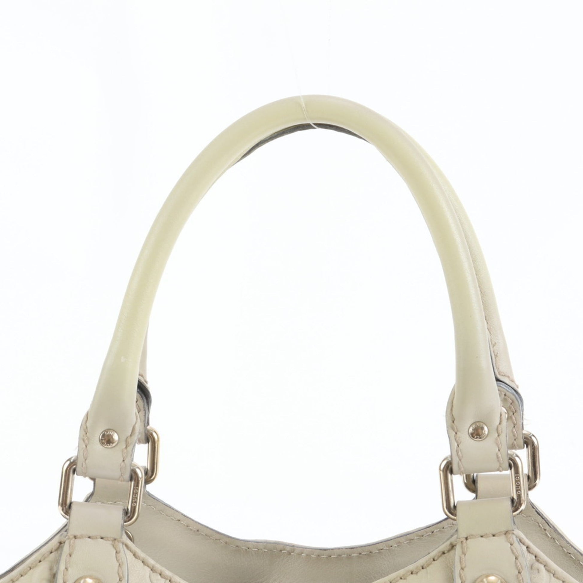 Gucci Beige Leather Tote Bag