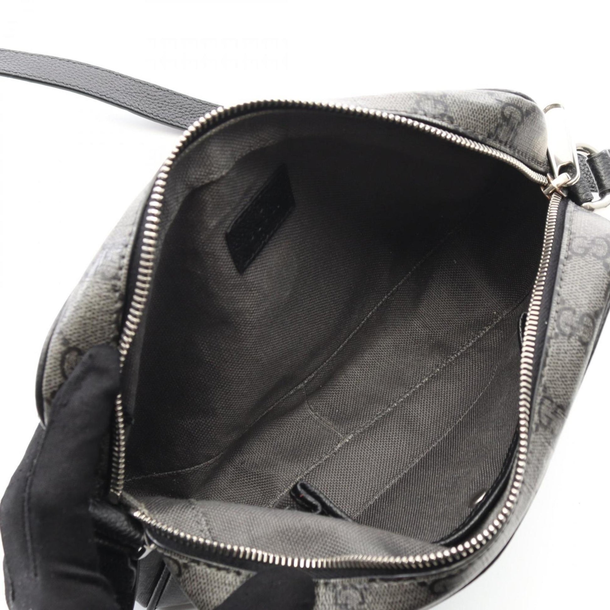 Gucci Black Gray Gg Supreme Shoulder Bag