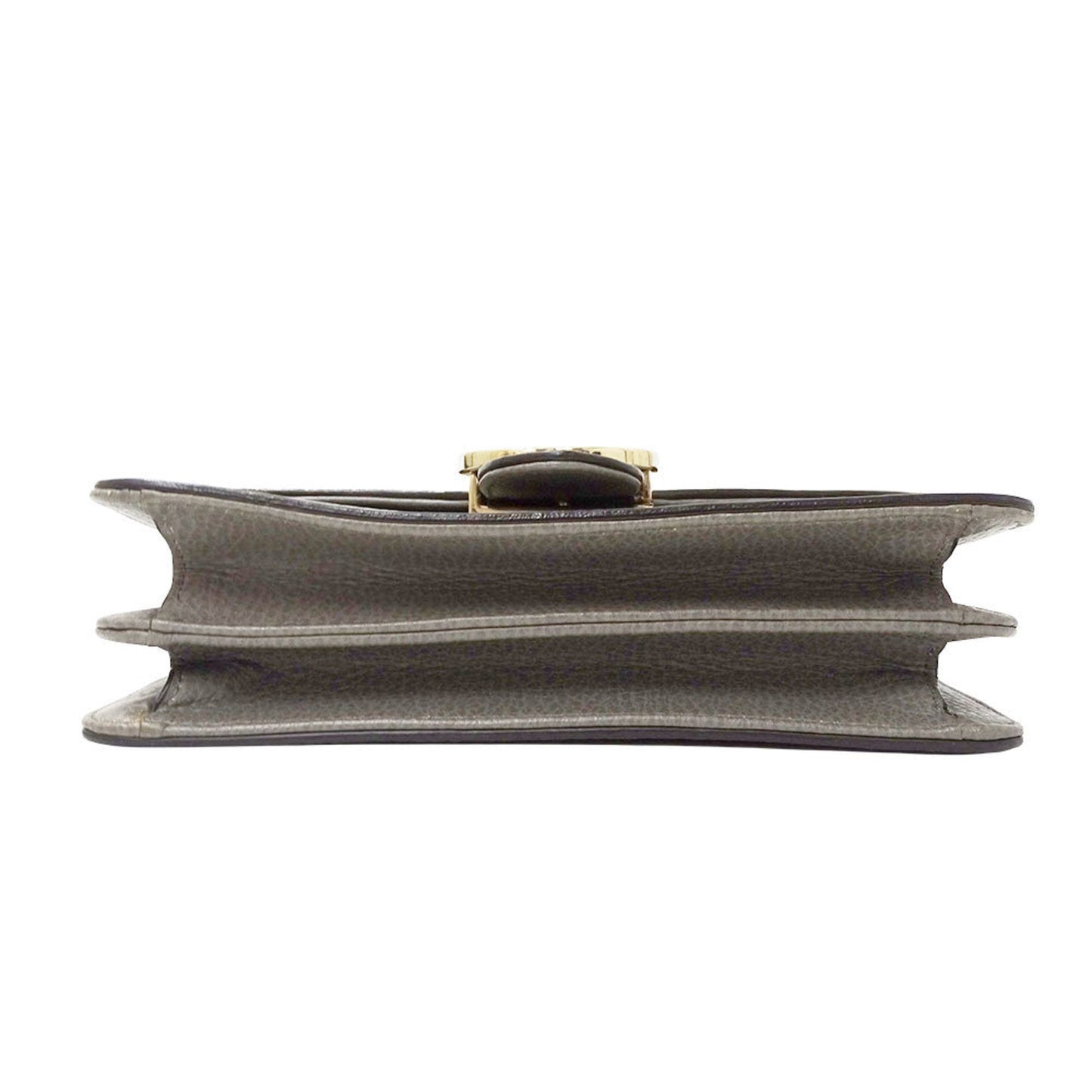 Gucci Gray Leather Shoulder Bag