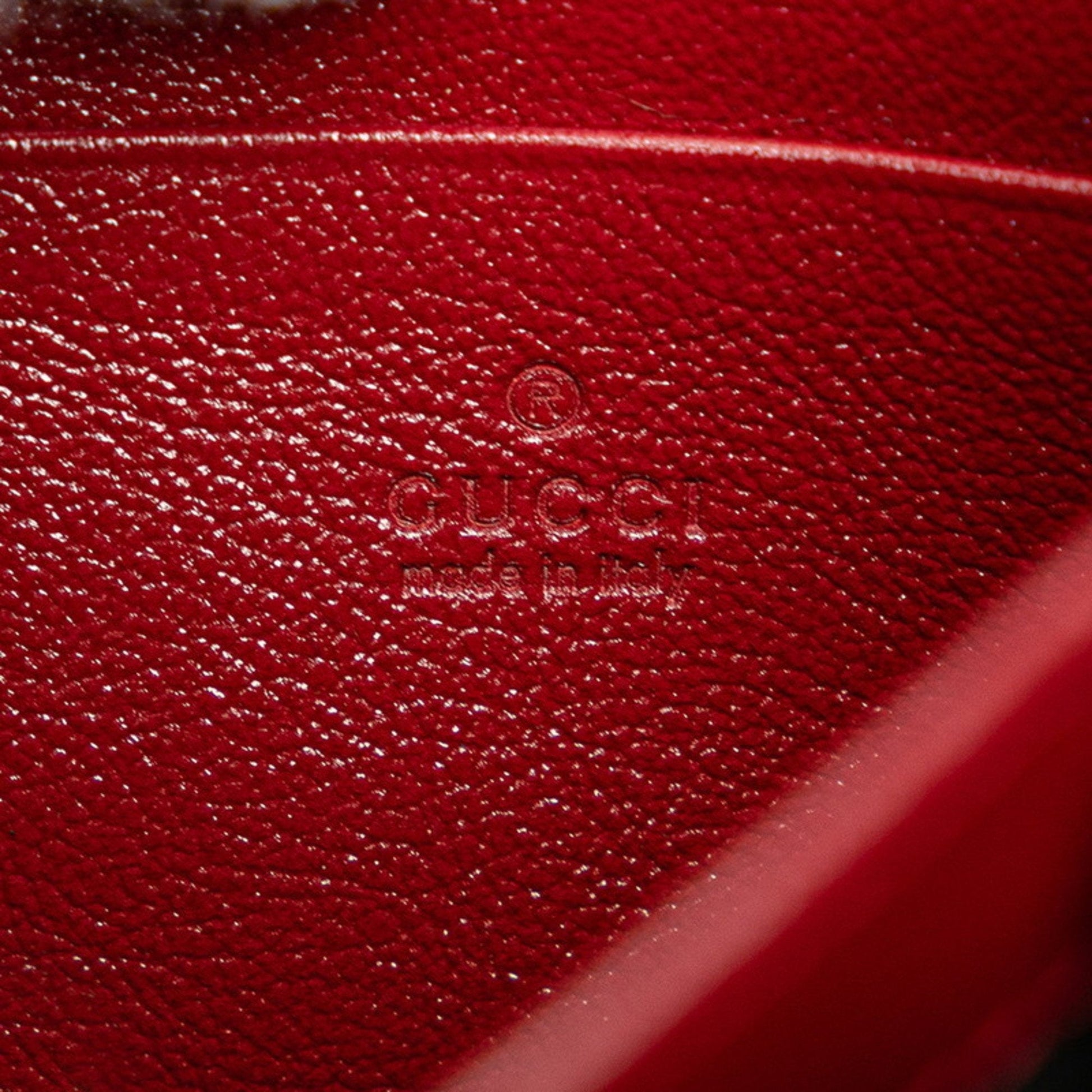 Gucci Red Color White Tweed Leather Shoulder Bag