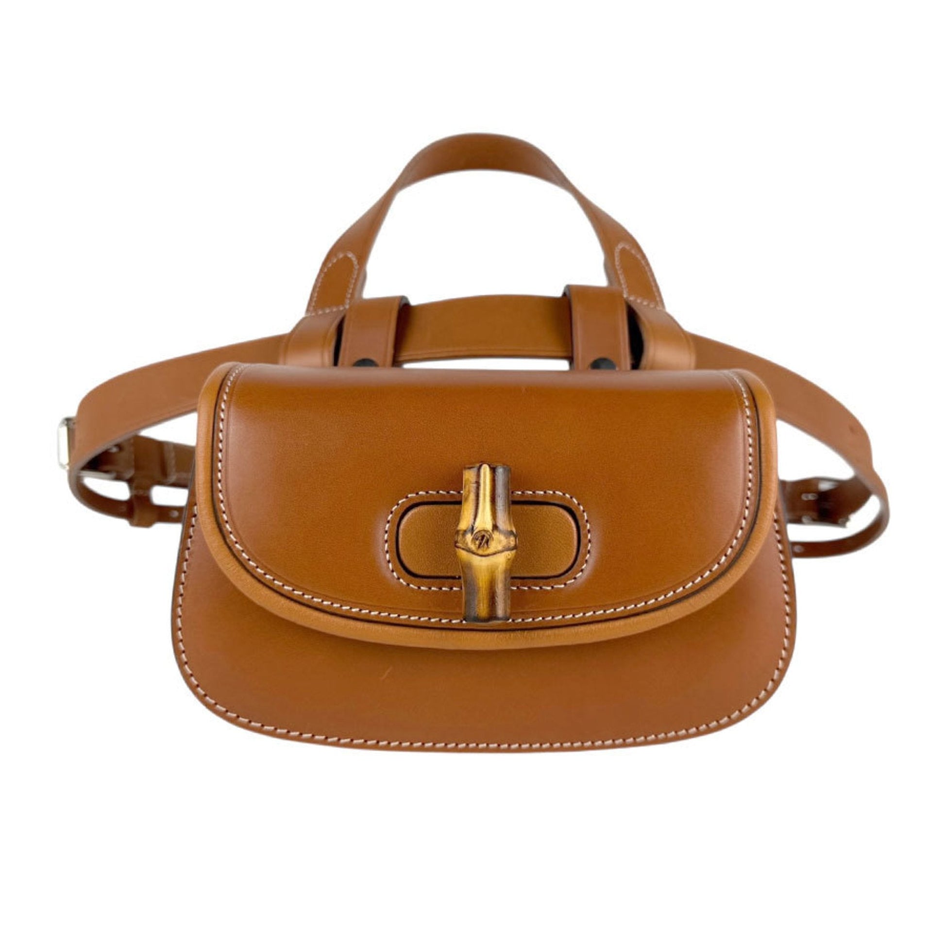 Gucci Brown Leather Shoulder Bag