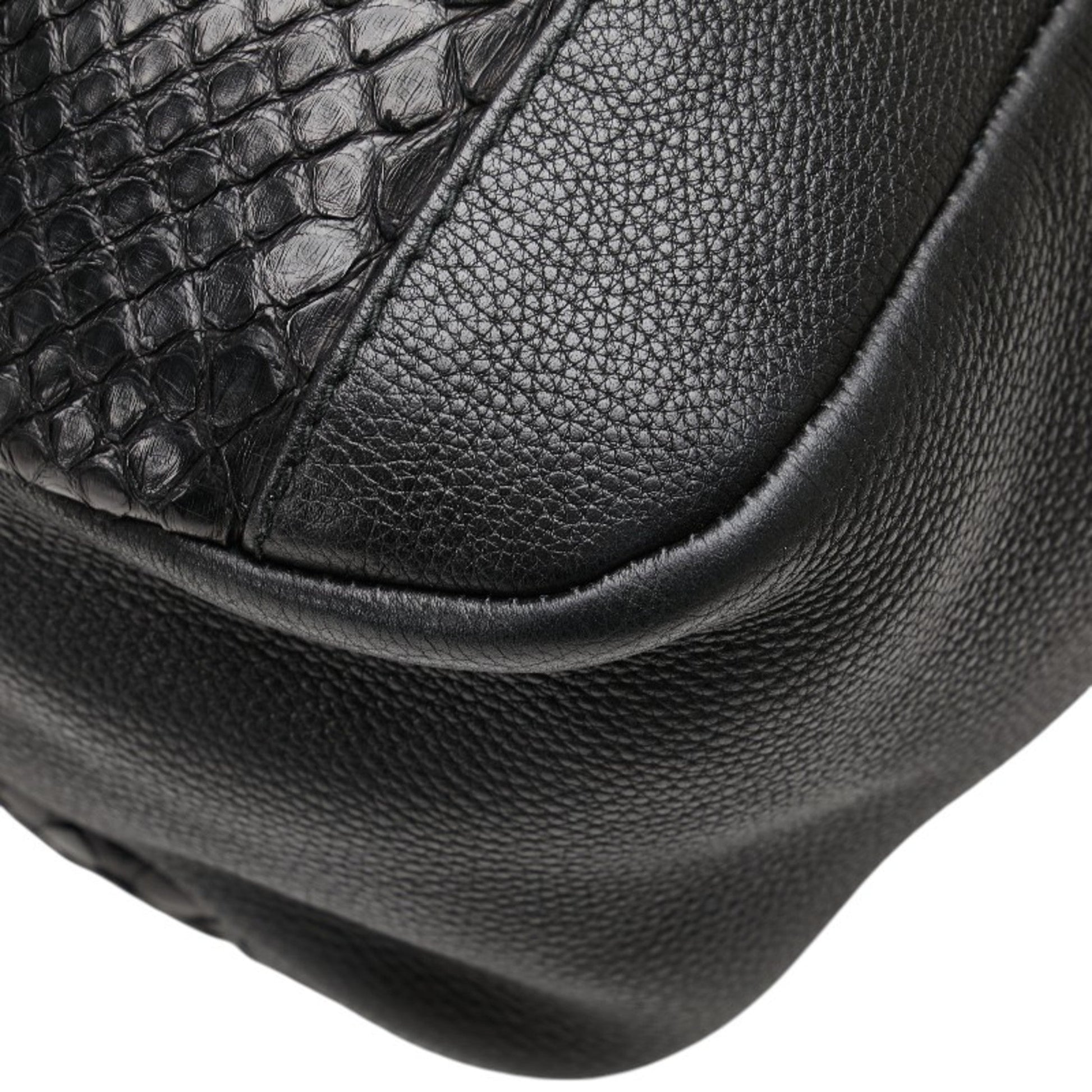 Gucci Black Leather Shoulder Bag Tote Bag