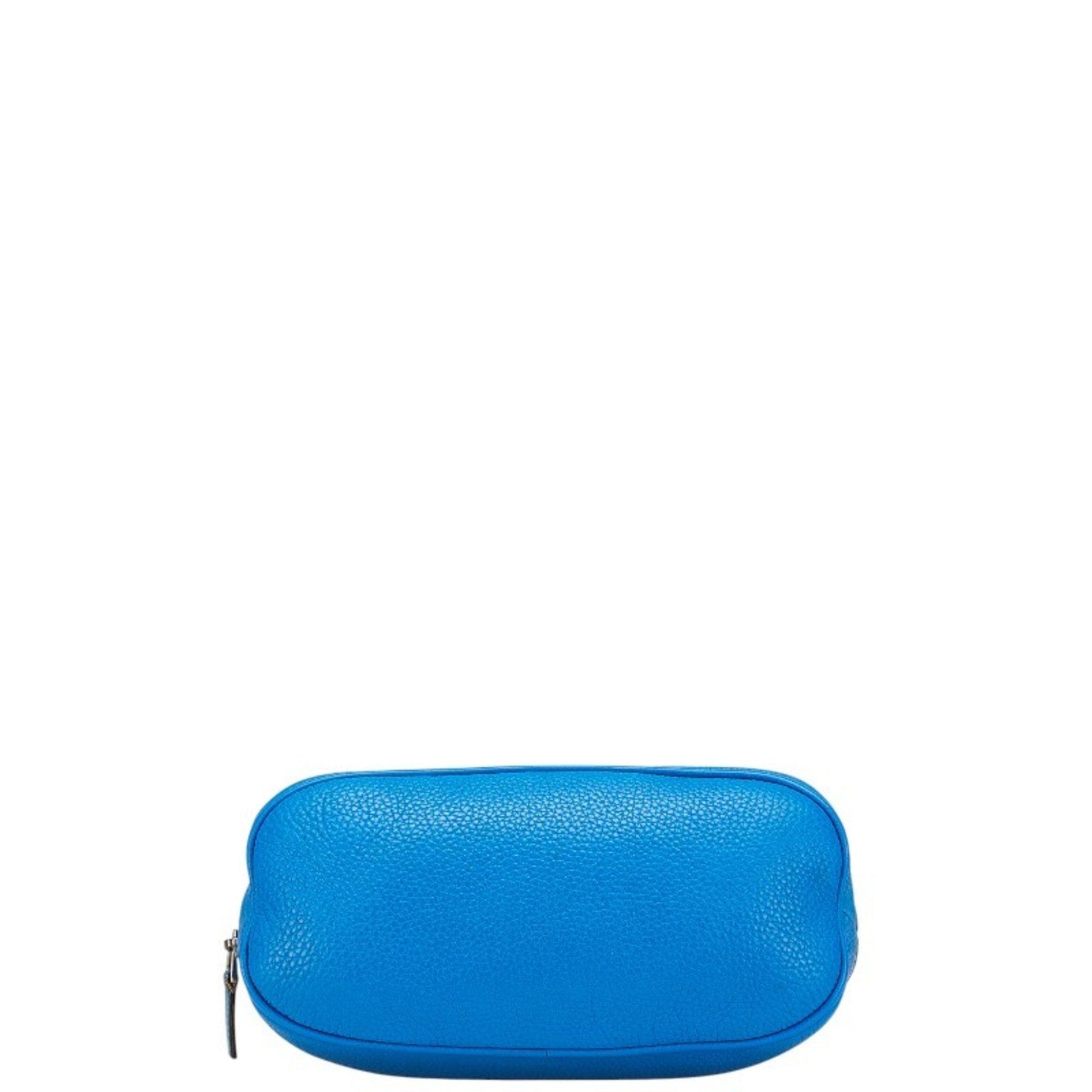 Gucci Blue Leather Handbag Shoulder Bag