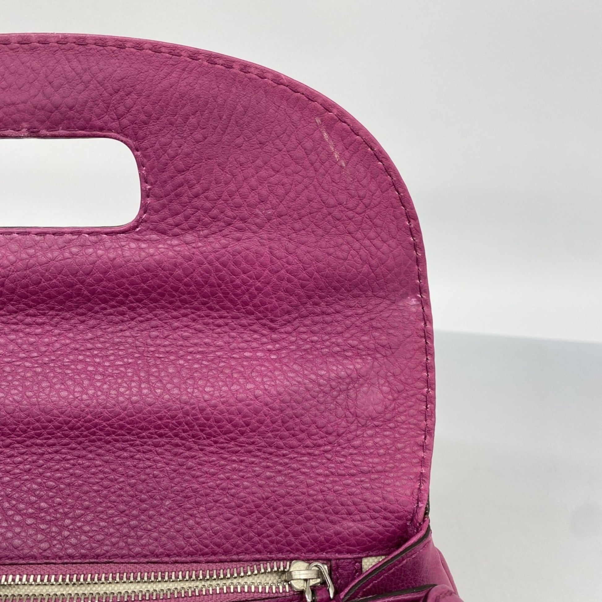 Gucci Purple Leather Handbag
