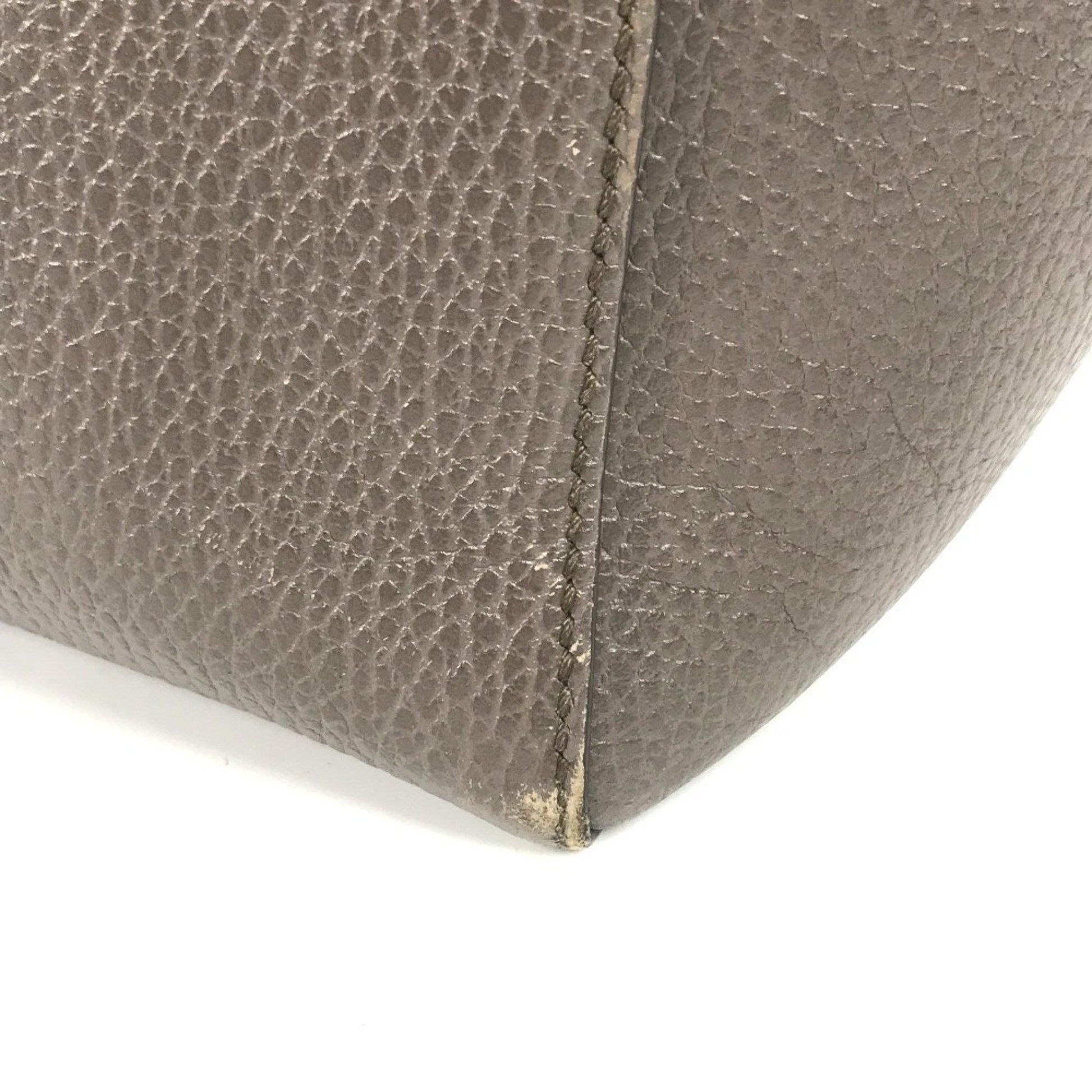 Gucci Gray Pink Leather Shoulder Bag Tote Bag