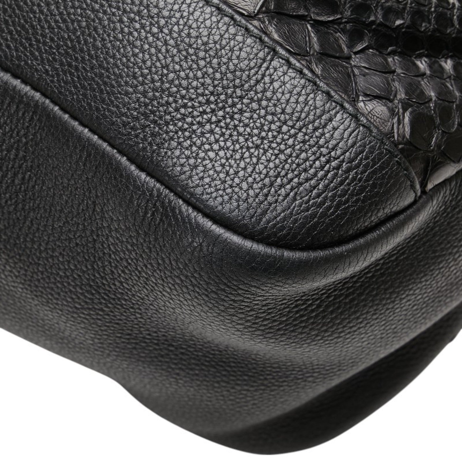 Gucci Black Leather Shoulder Bag Tote Bag