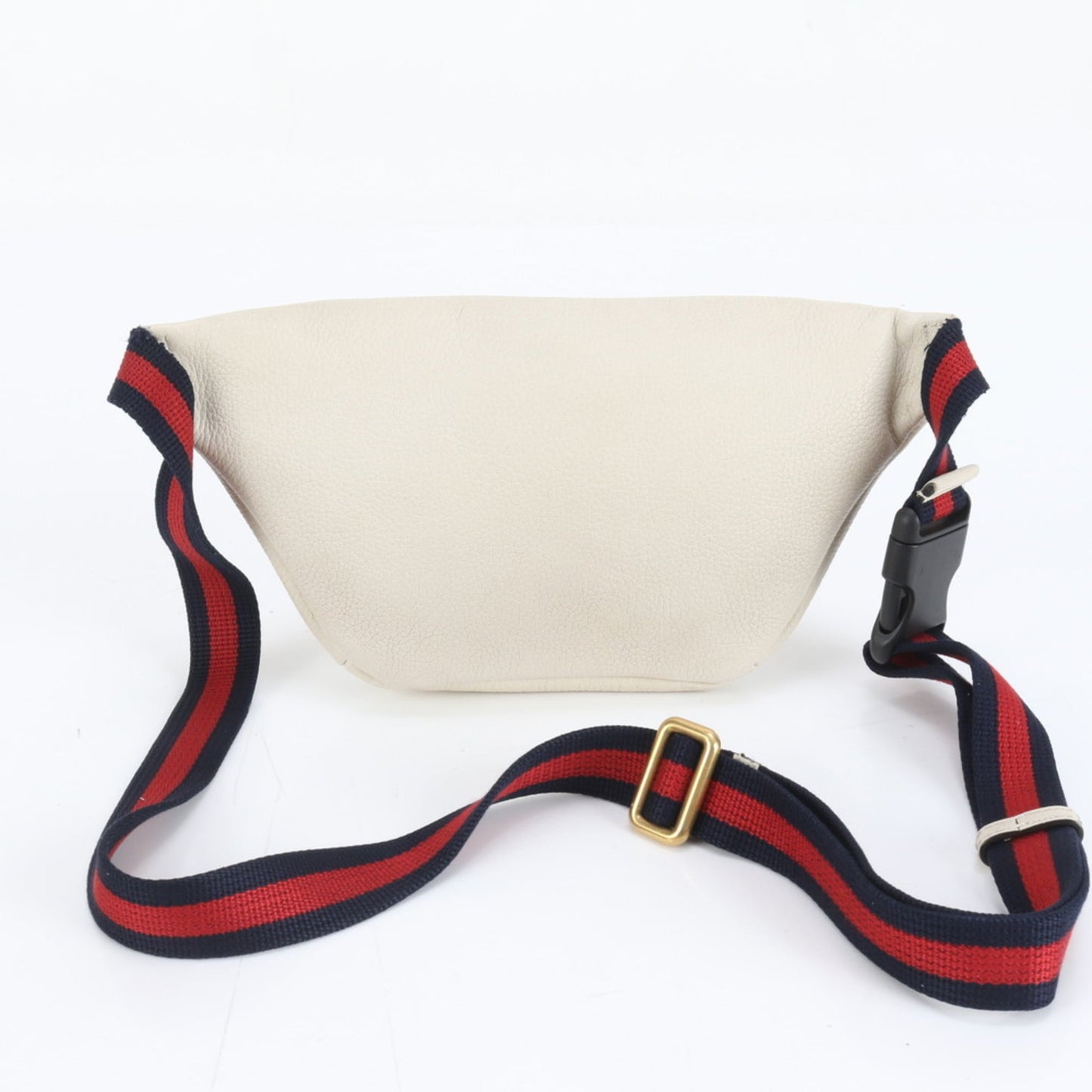 Gucci White Leather Pouch Sling Bag