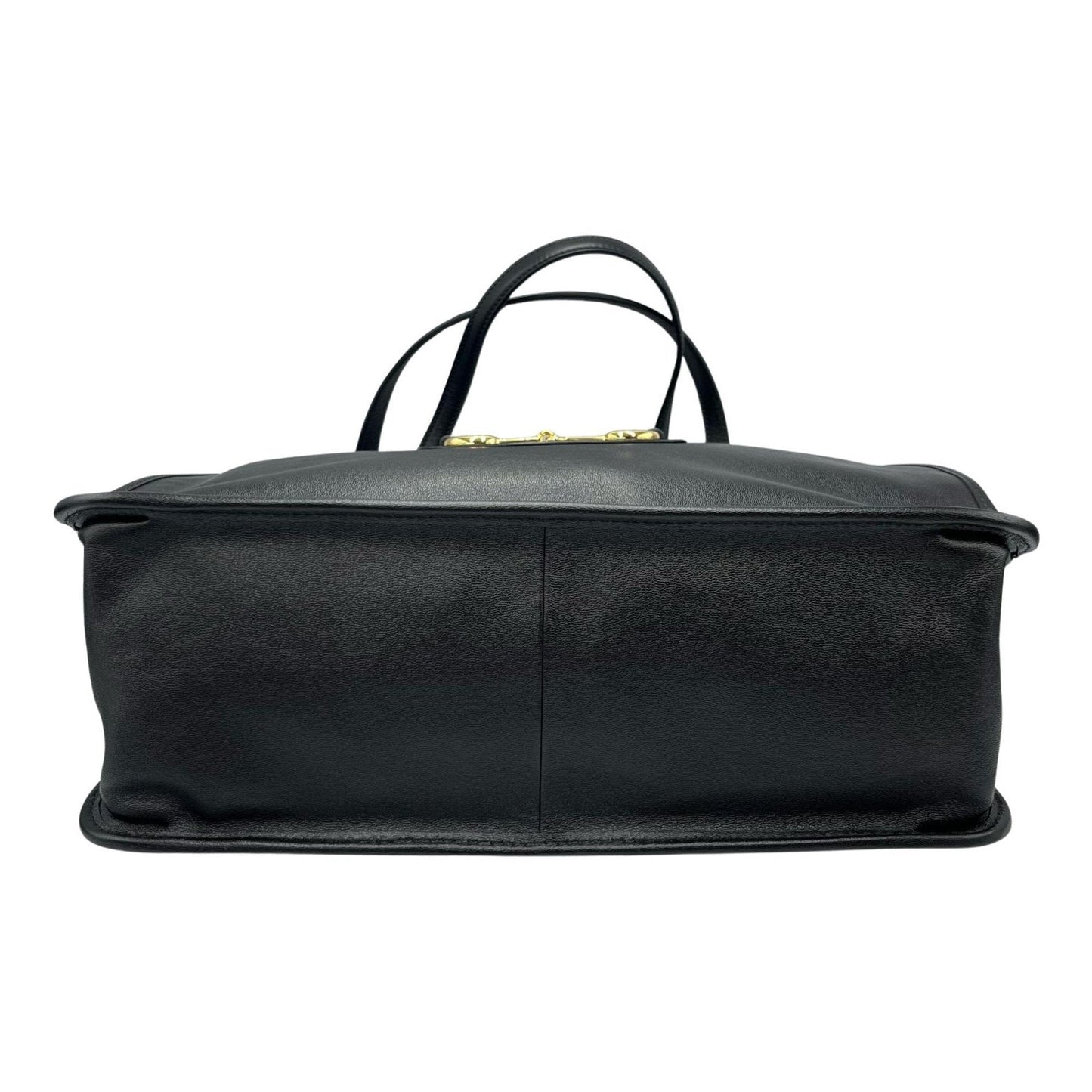 Gucci Black Leather Tote Bag