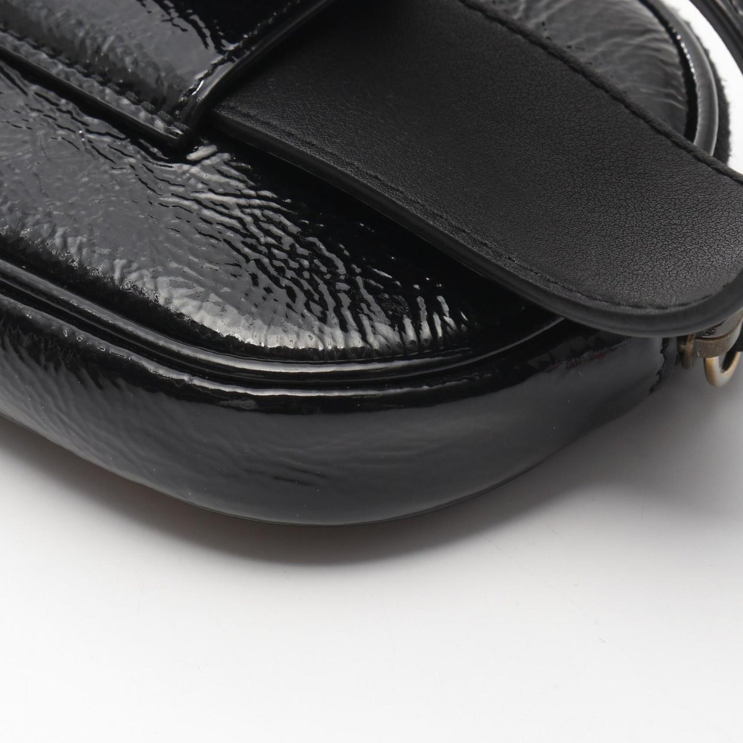 Gucci Black Patent Leather Fanny Pack Sling Bag