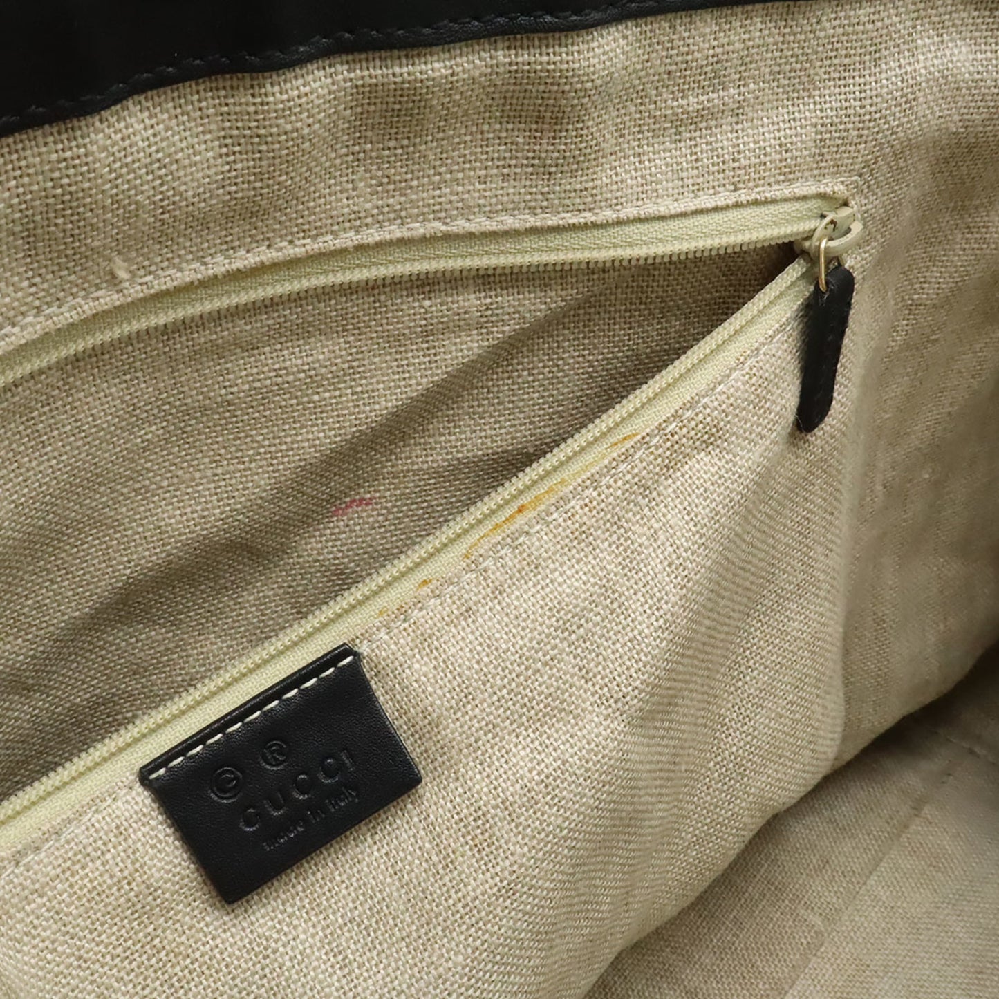 Gucci Black Micro Gg Leather Shoulder Bag Tote Bag