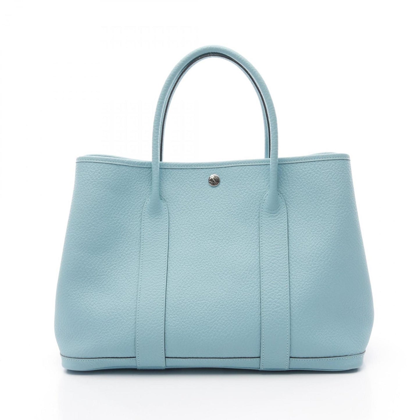 Hermes Garden Vache Tote Bag Leather Blue