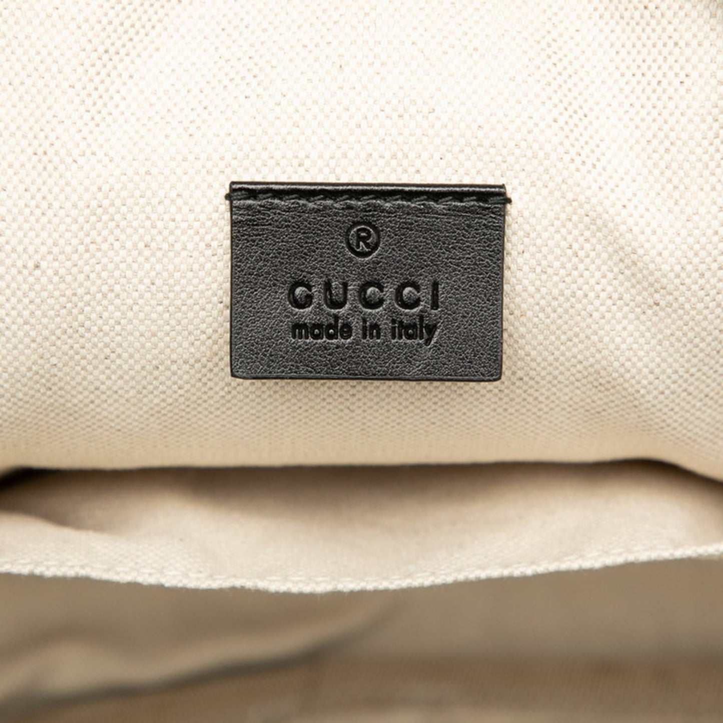 Gucci Black Yellow Leather Backpack