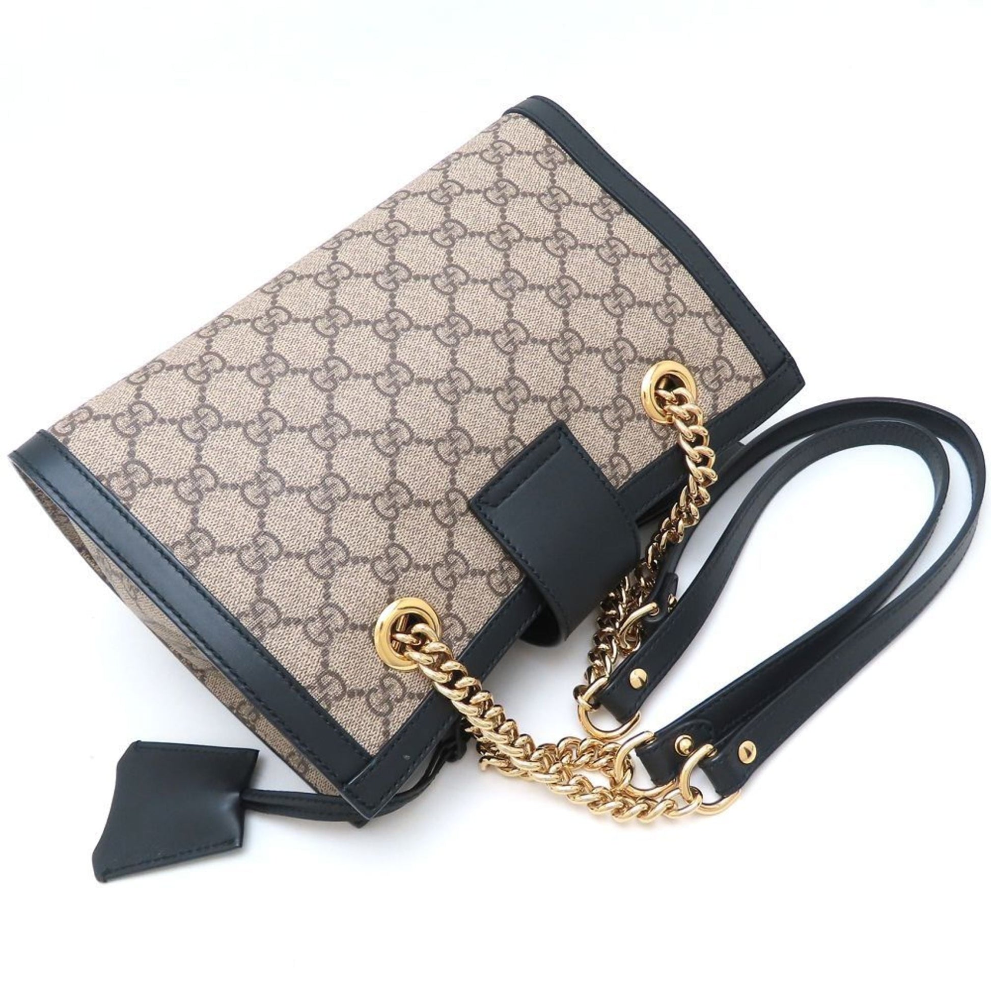 Gucci Brown Gg Supreme Leather Shoulder Bag Tote Bag