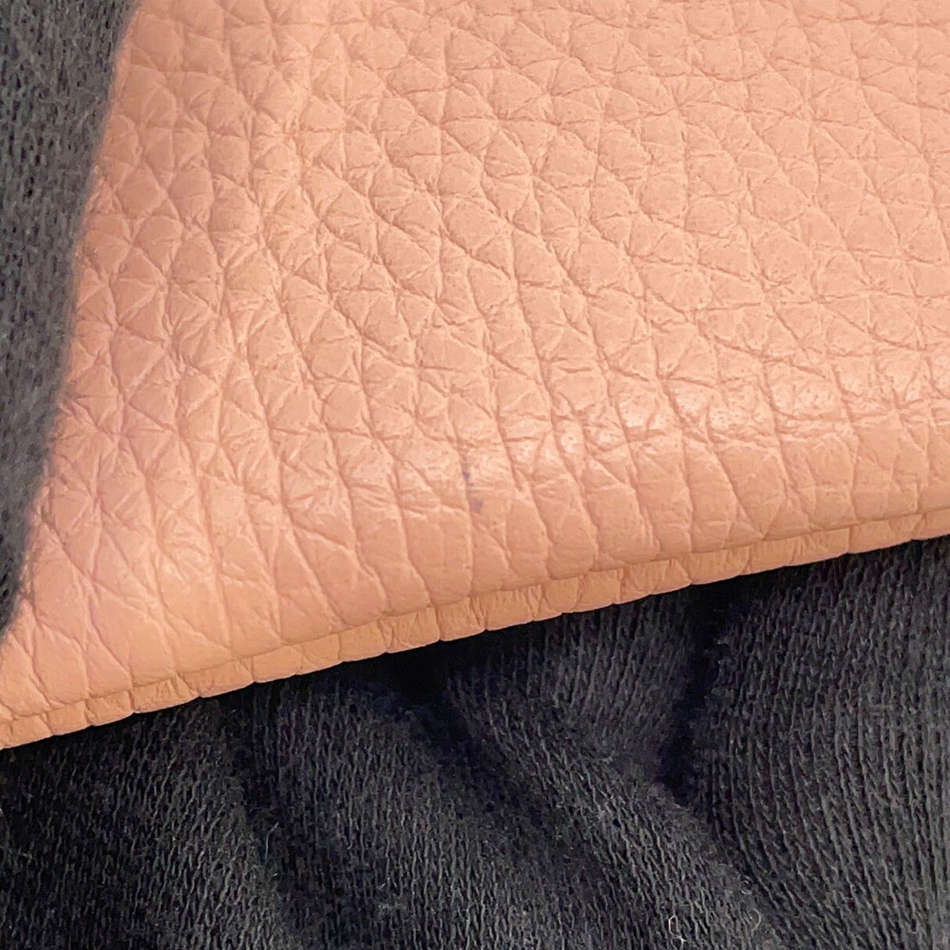 Gucci Brown Pink Leather Clutch Bag