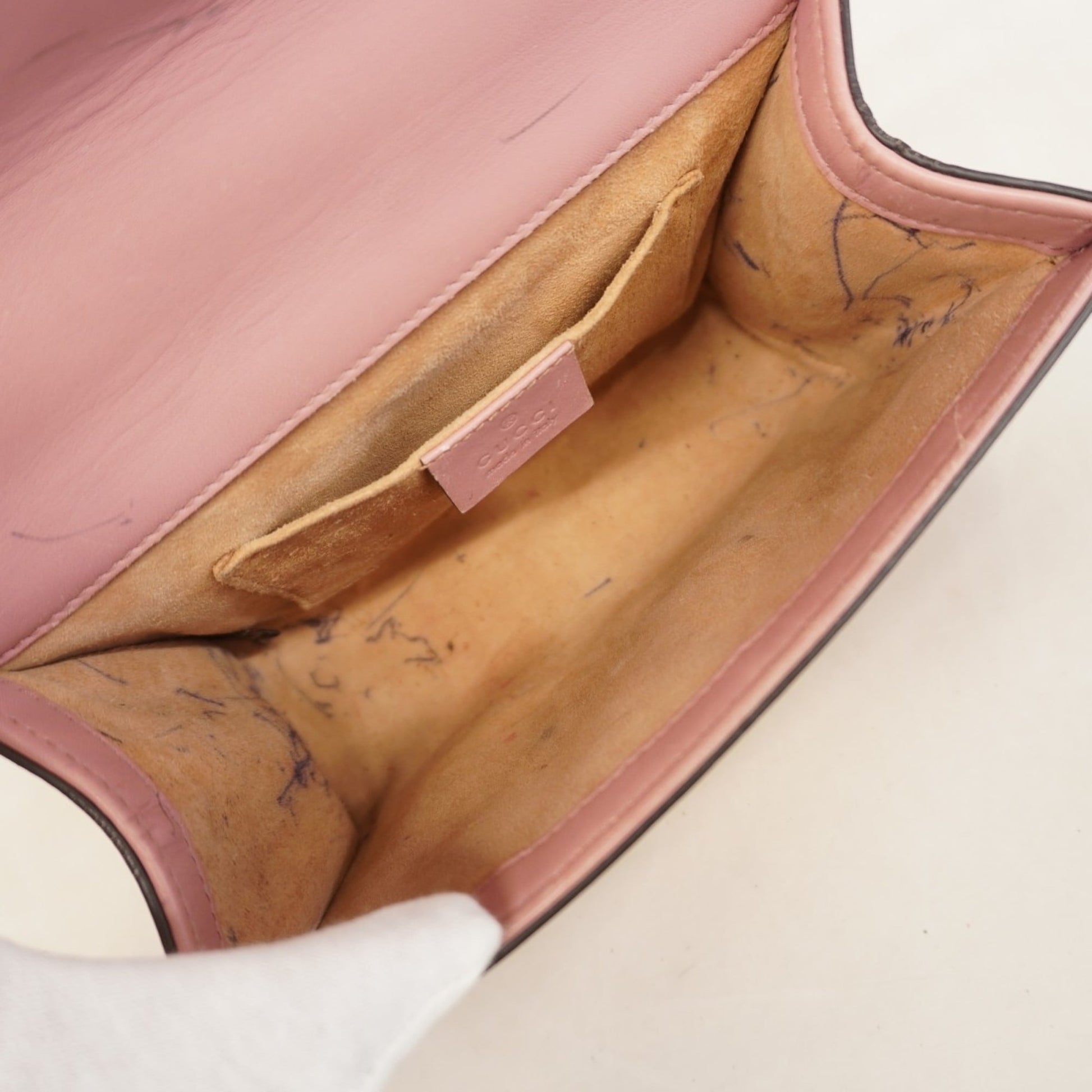 Gucci Pink Leather Shoulder Bag