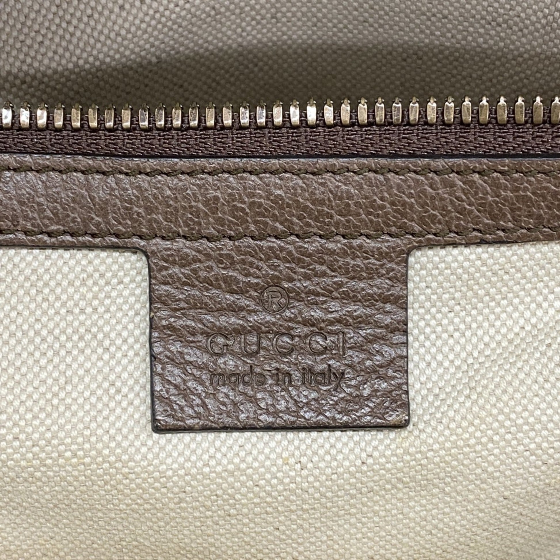 Gucci Brown Pvc Leather Backpack