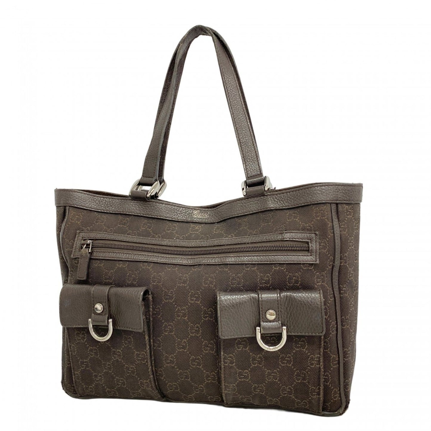 Gucci Brown Denim Tote Bag