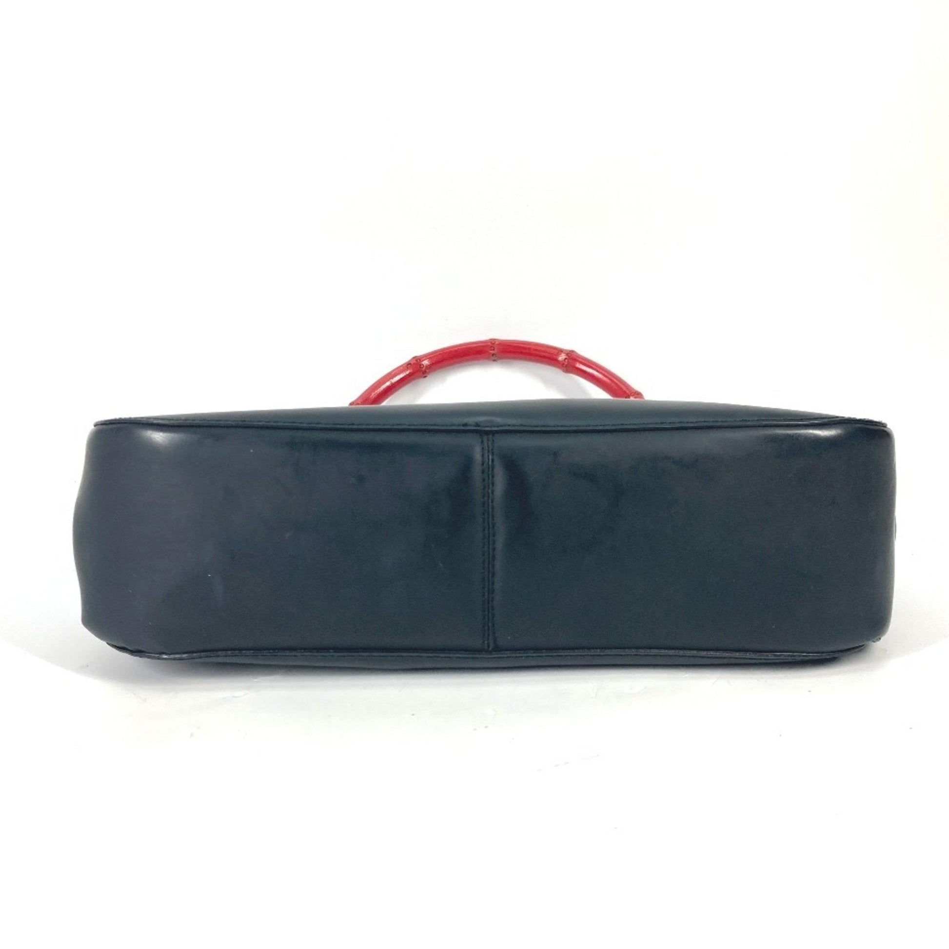 Gucci Black Red Color Leather Handbag Shoulder Bag