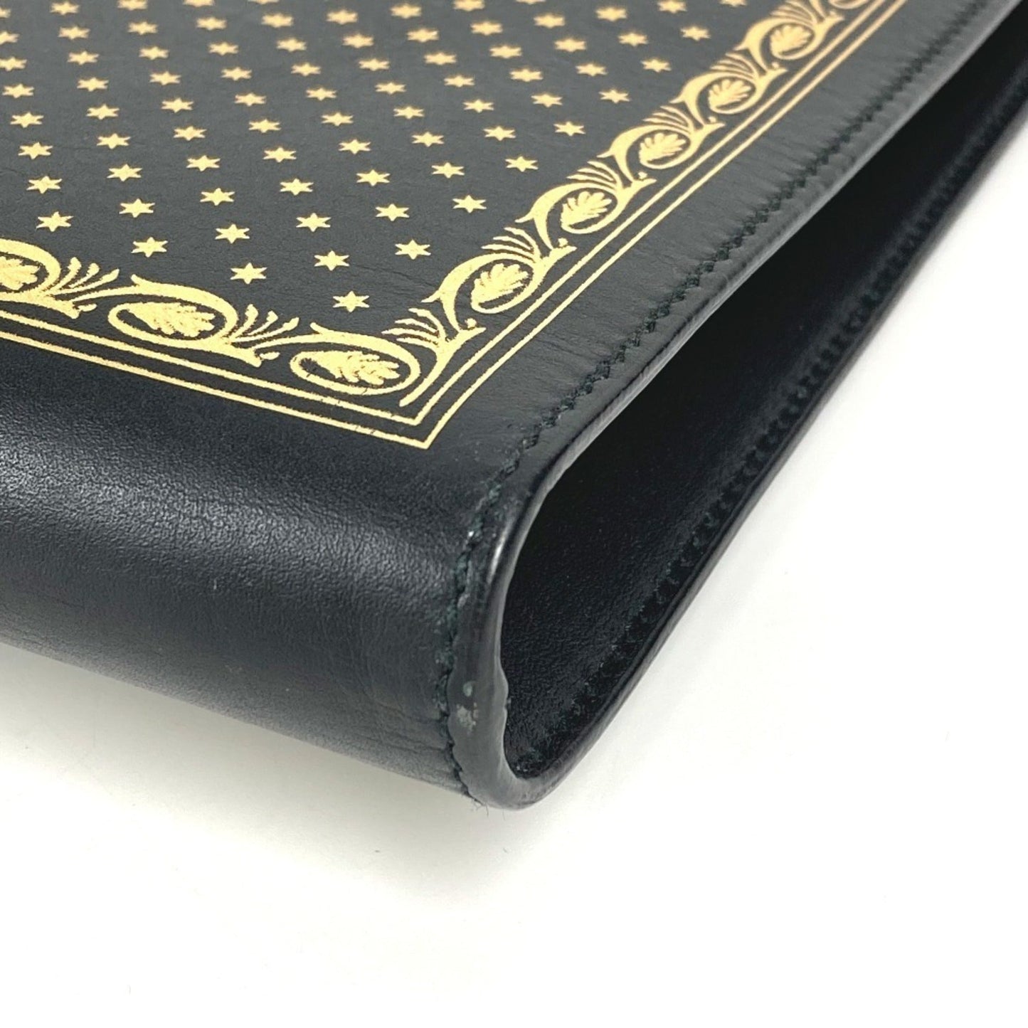 Gucci Black Leather Clutch Bag Pouch
