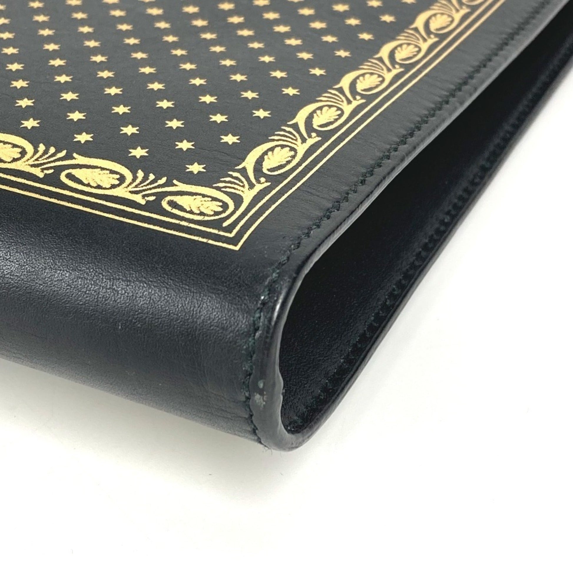 Gucci Black Leather Clutch Bag Pouch