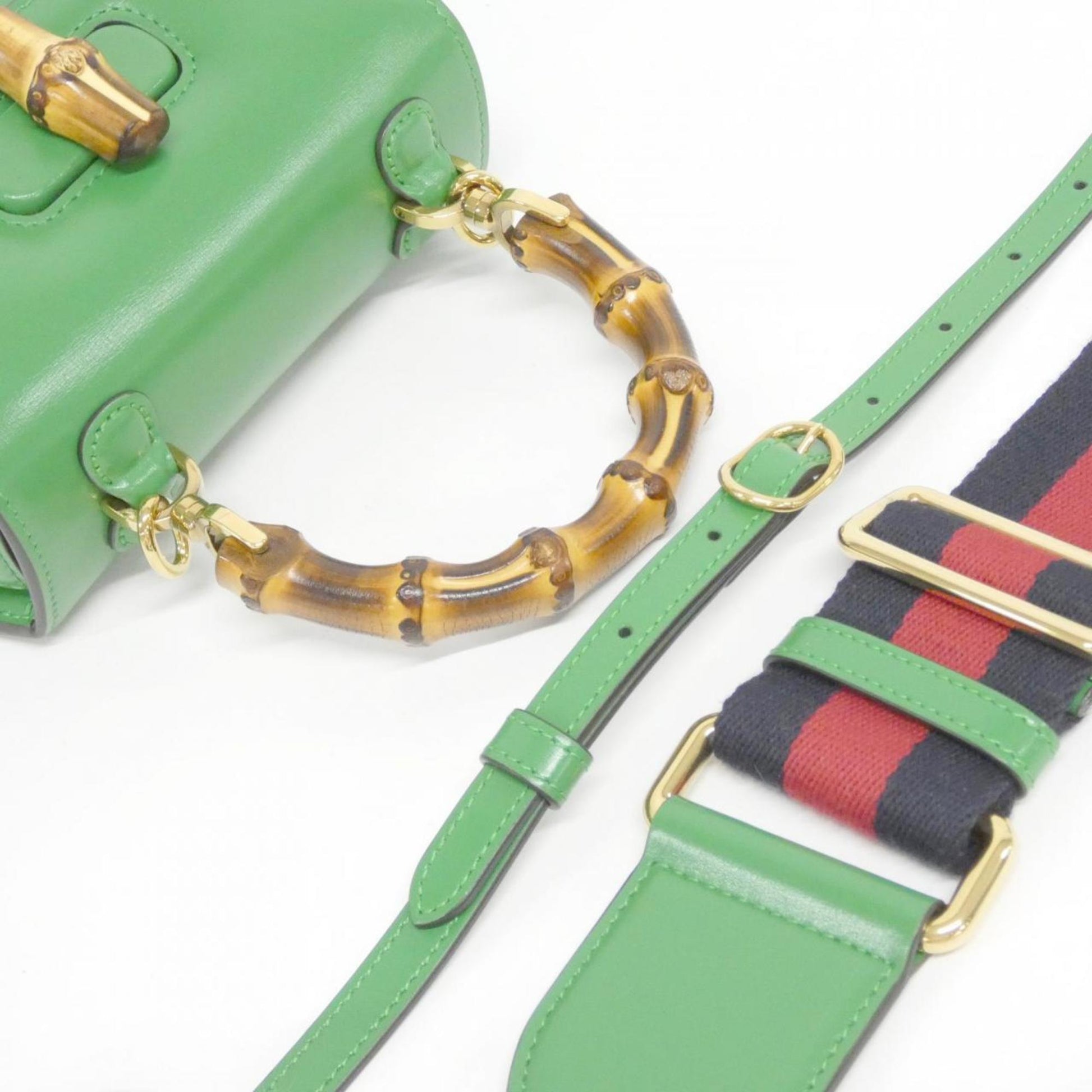 Gucci Green Leather Handbag