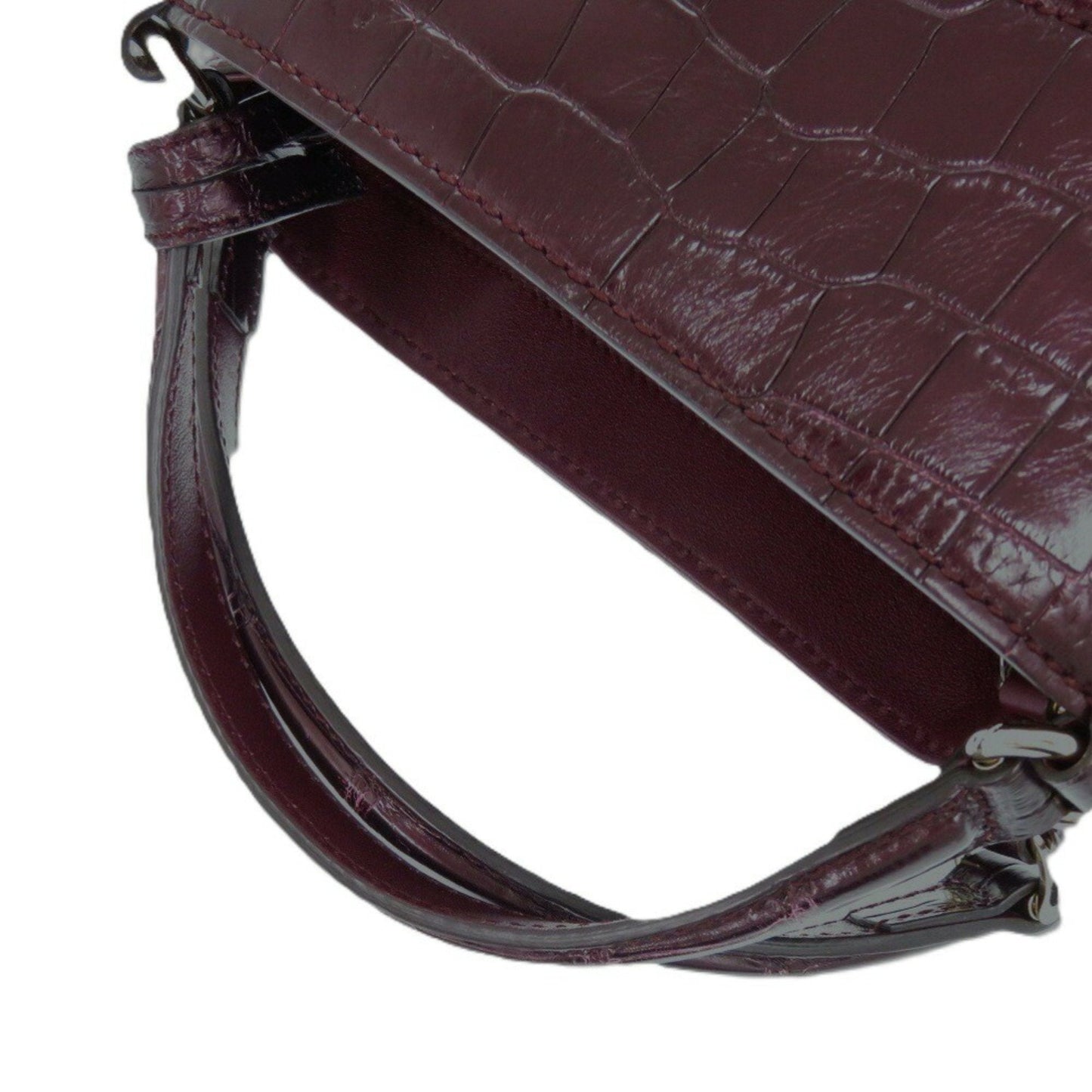Gucci Purple Leather Tote Bag