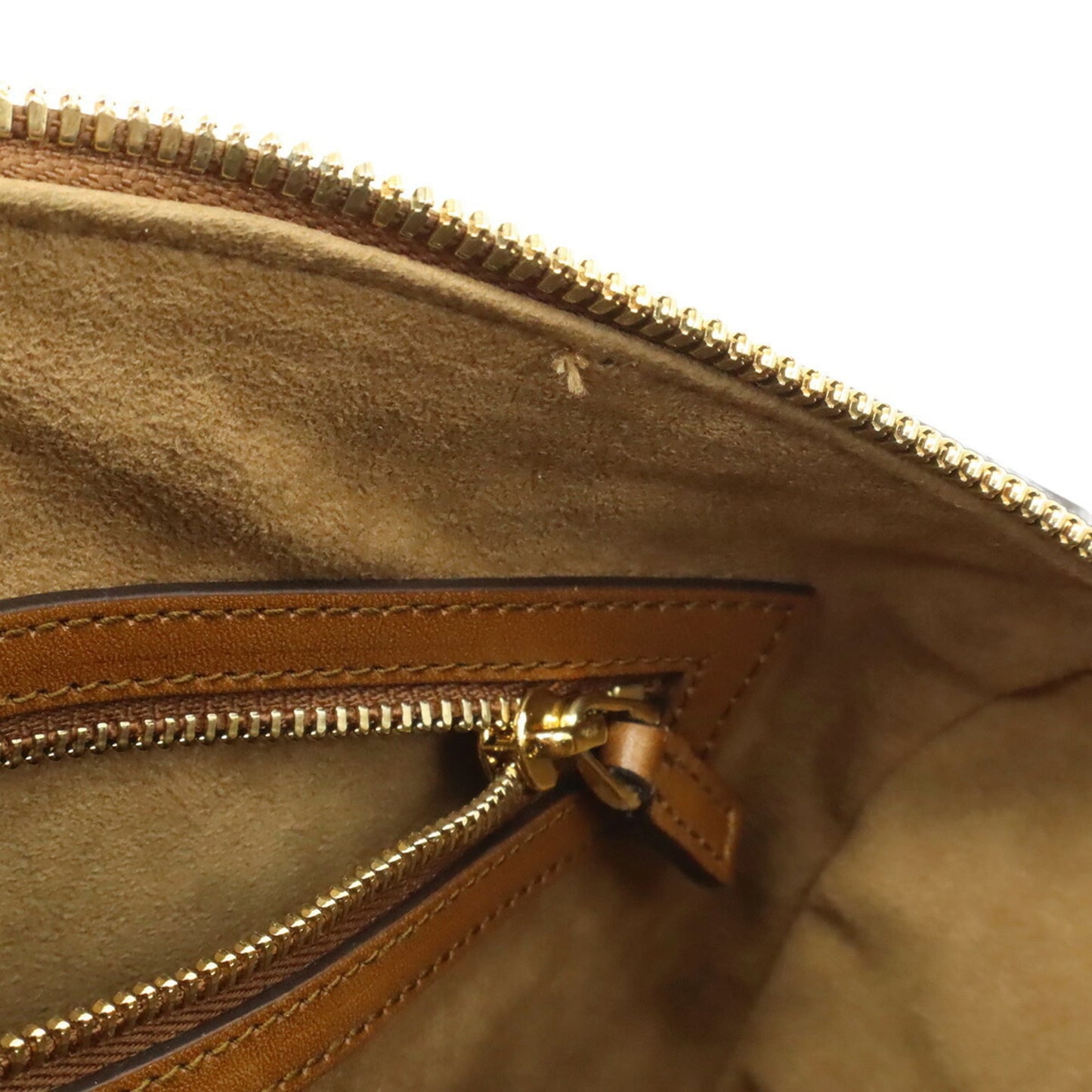 Gucci Beige Brown Gg Supreme Canvas Leather Handbag Shoulder Bag
