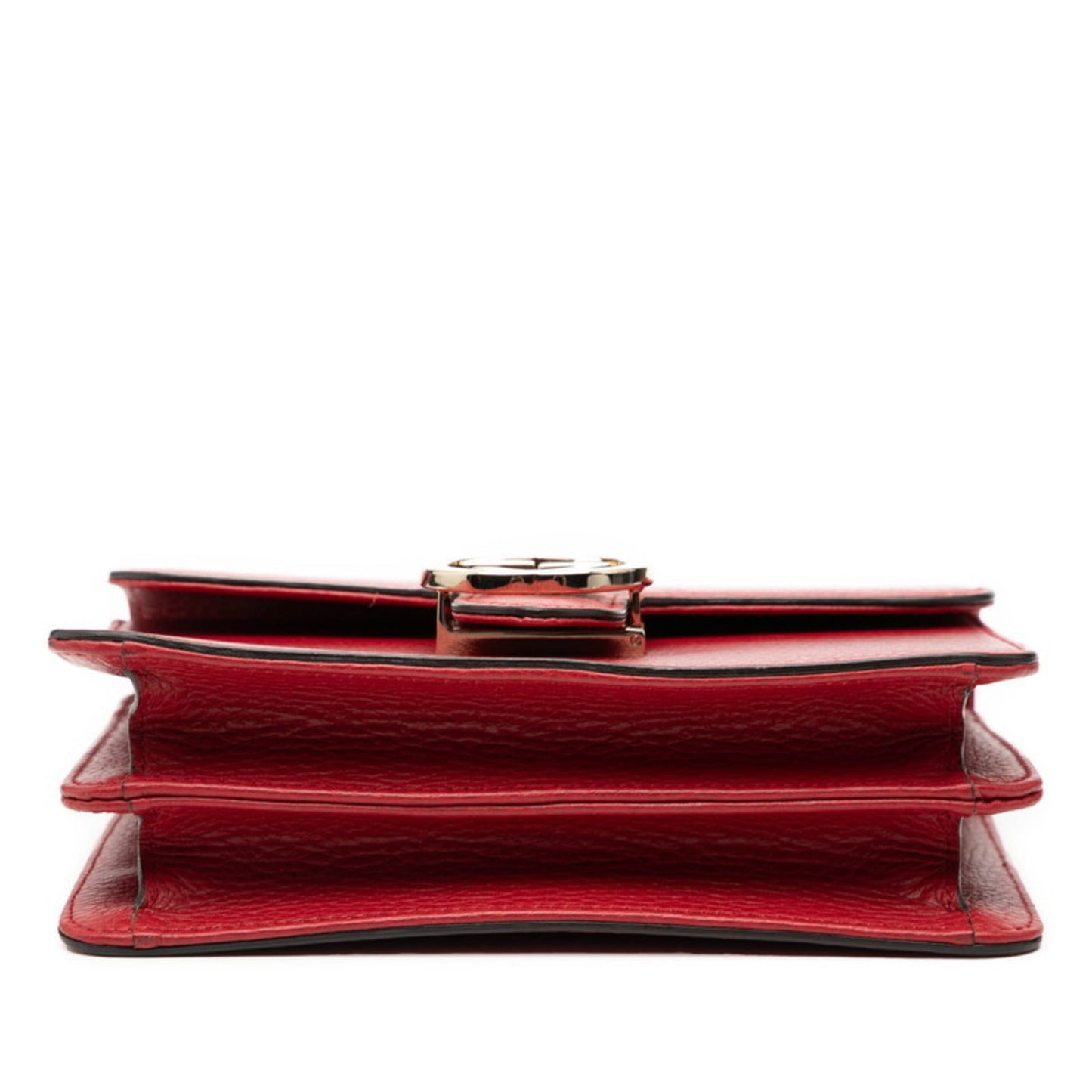 Gucci Red Color Leather Shoulder Bag