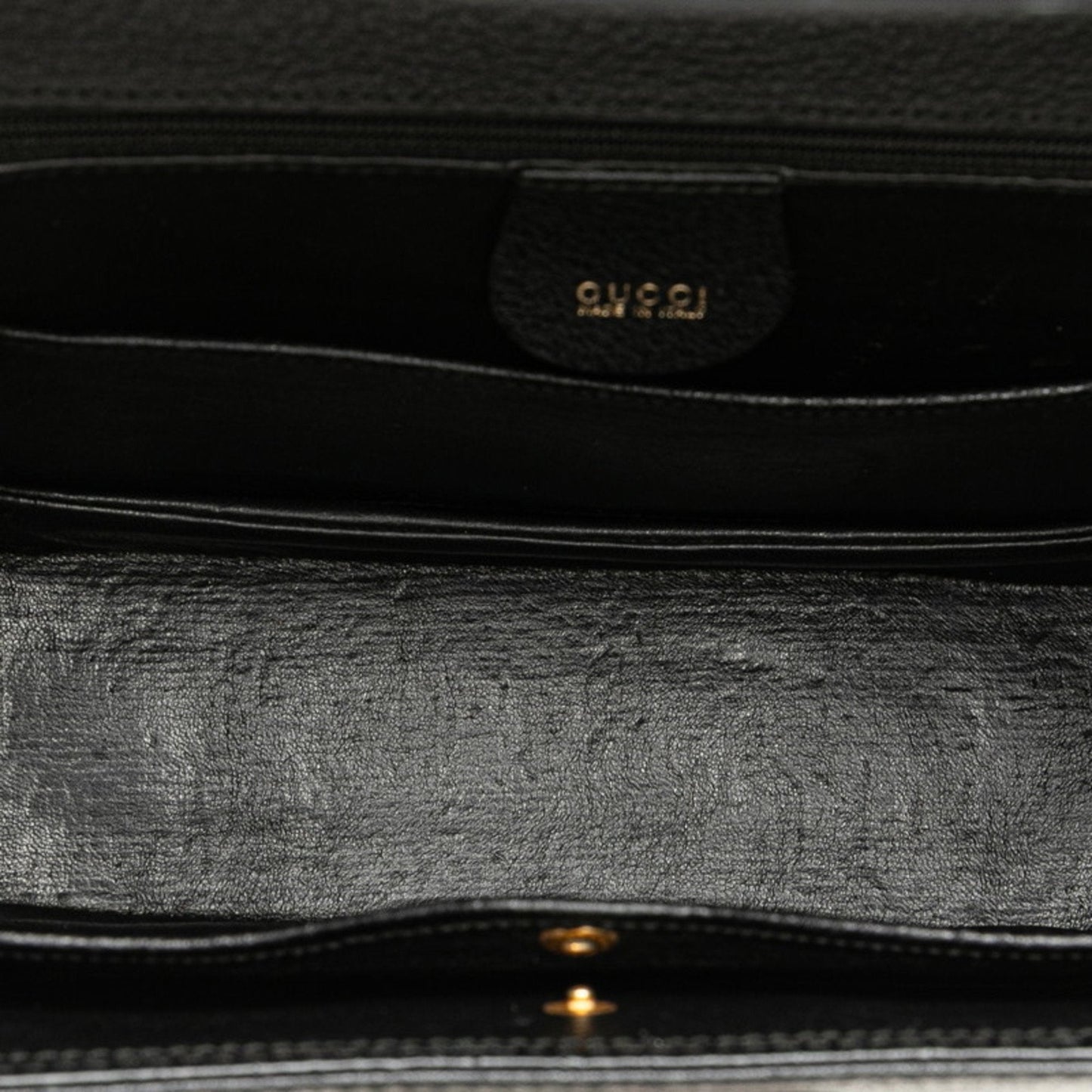 Gucci Black Leather Handbag Shoulder Bag