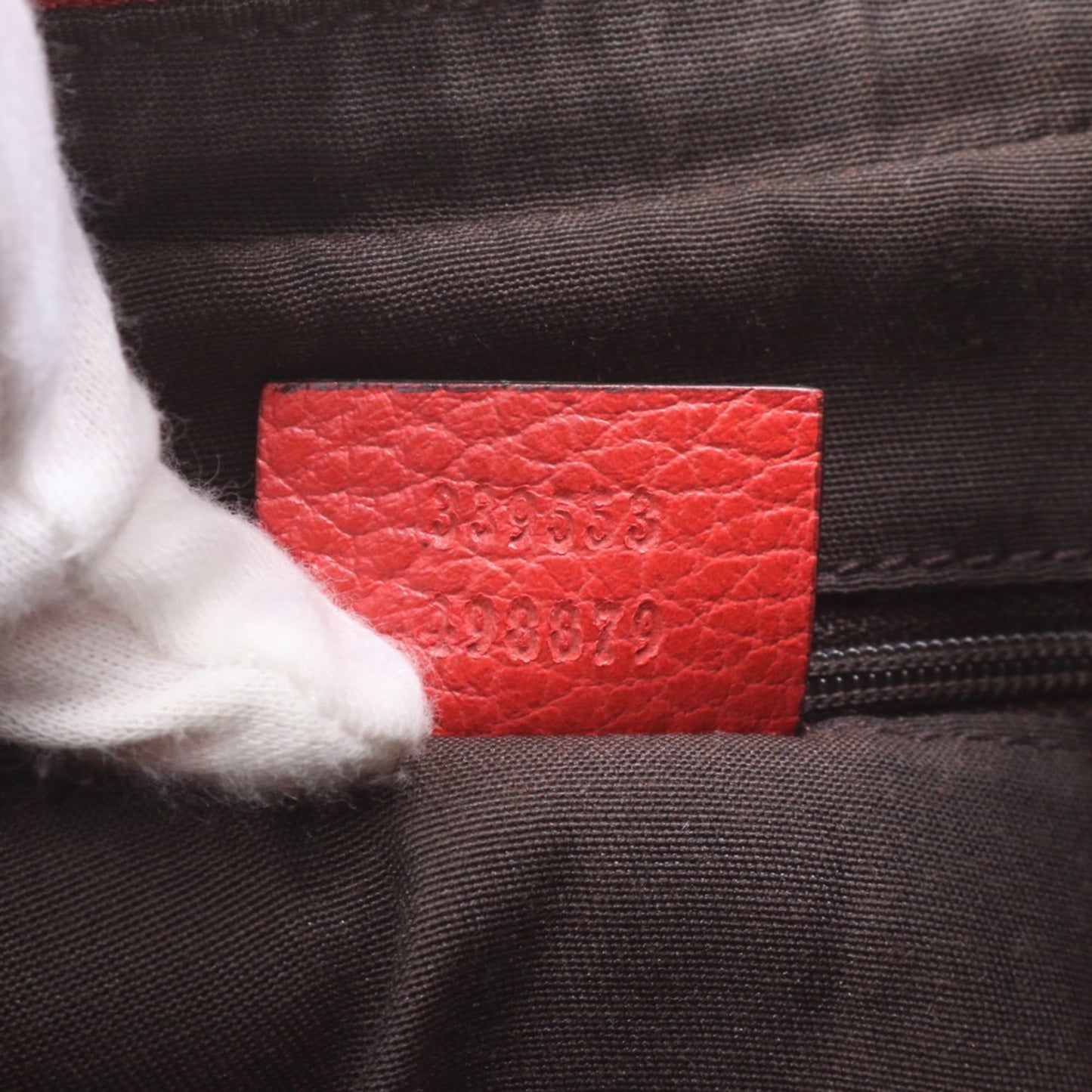 Gucci Red Color Leather Shoulder Bag