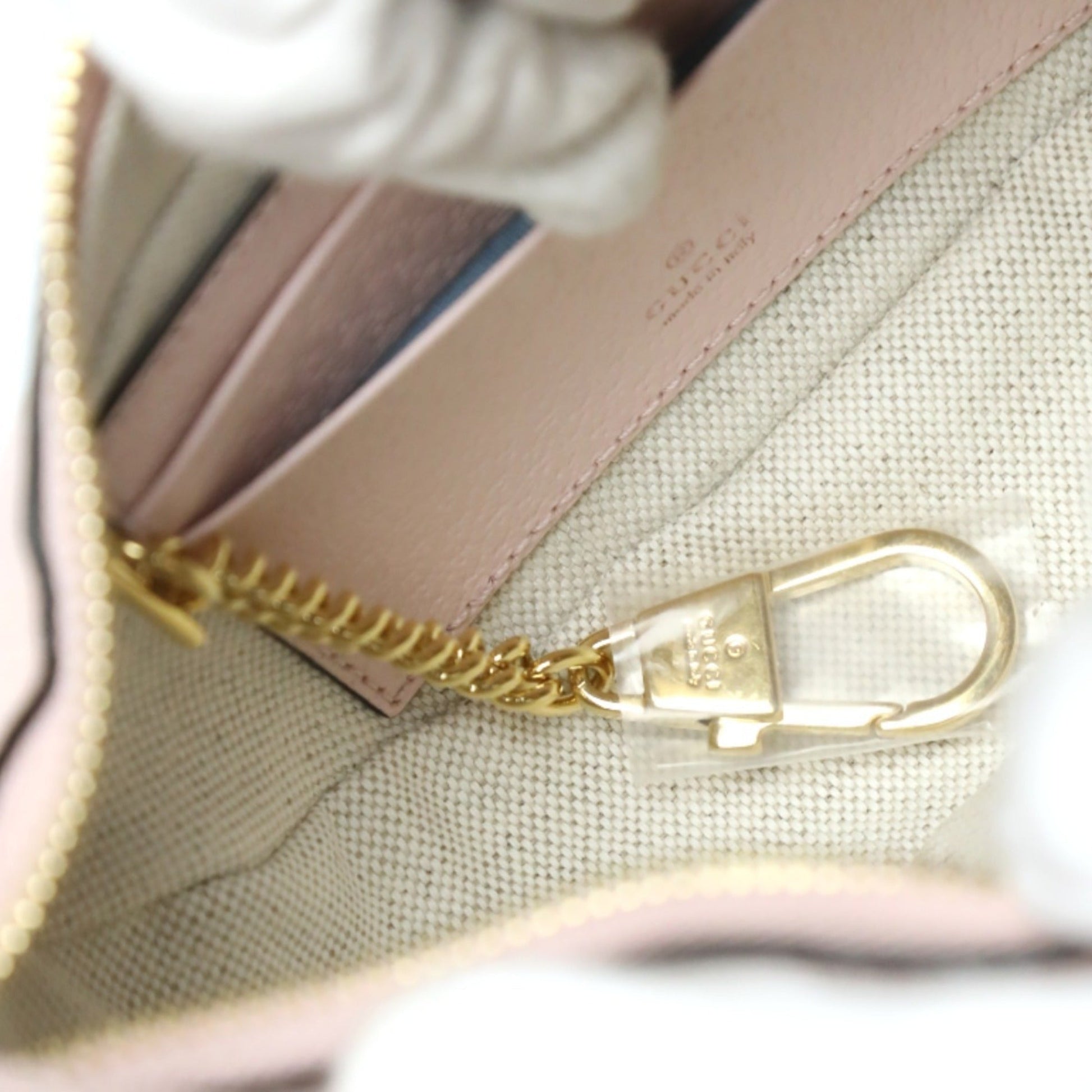 Gucci Pink Gg Canvas Handbag