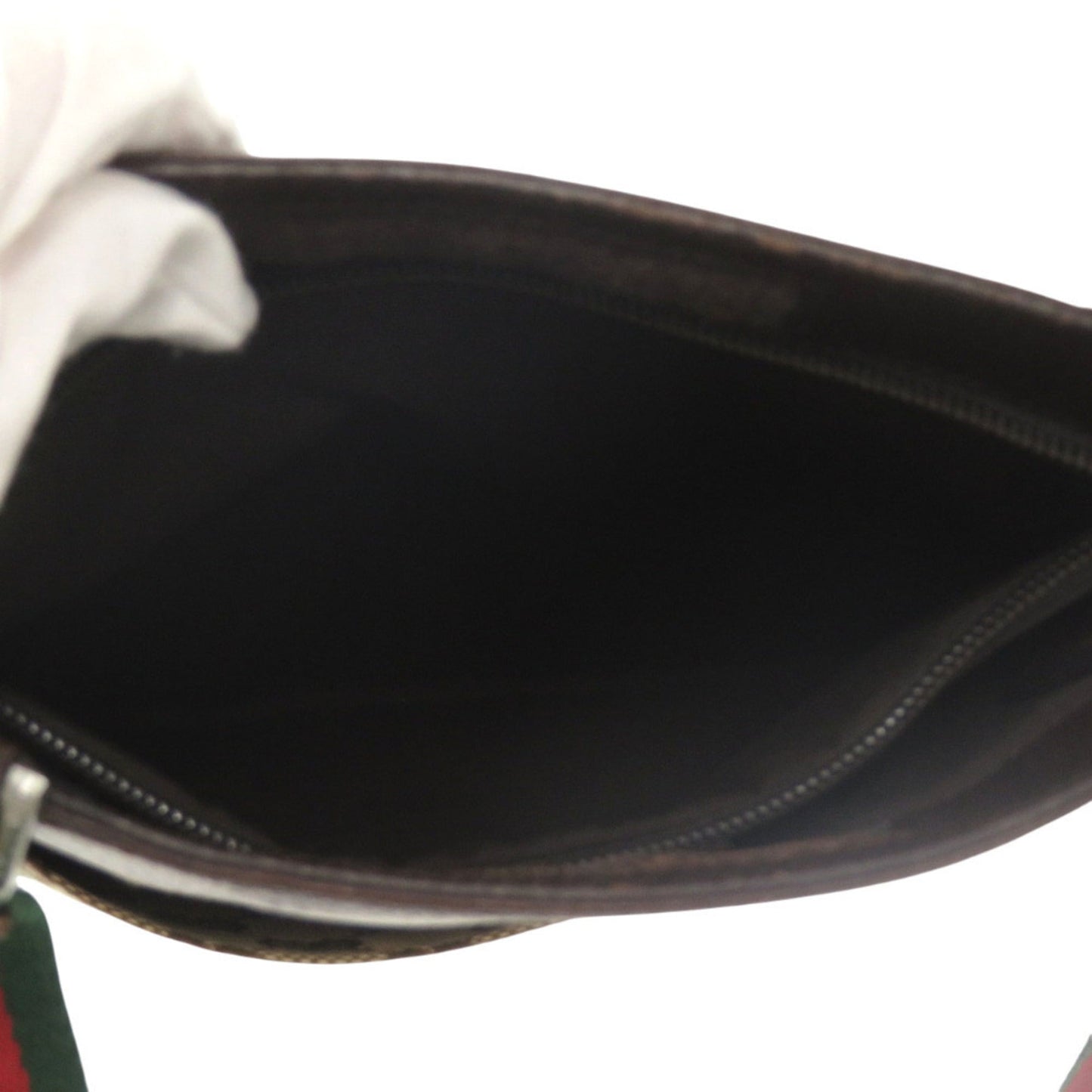Gucci Brown Green Red Color Gg Canvas Leather Messenger Bag Sling Bag