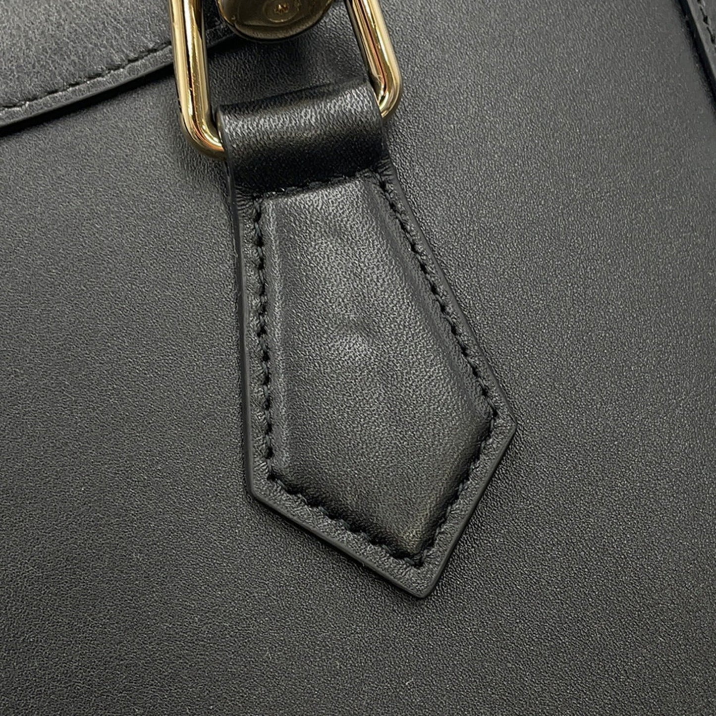 Gucci Black Leather Handbag Shoulder Bag Tote Bag