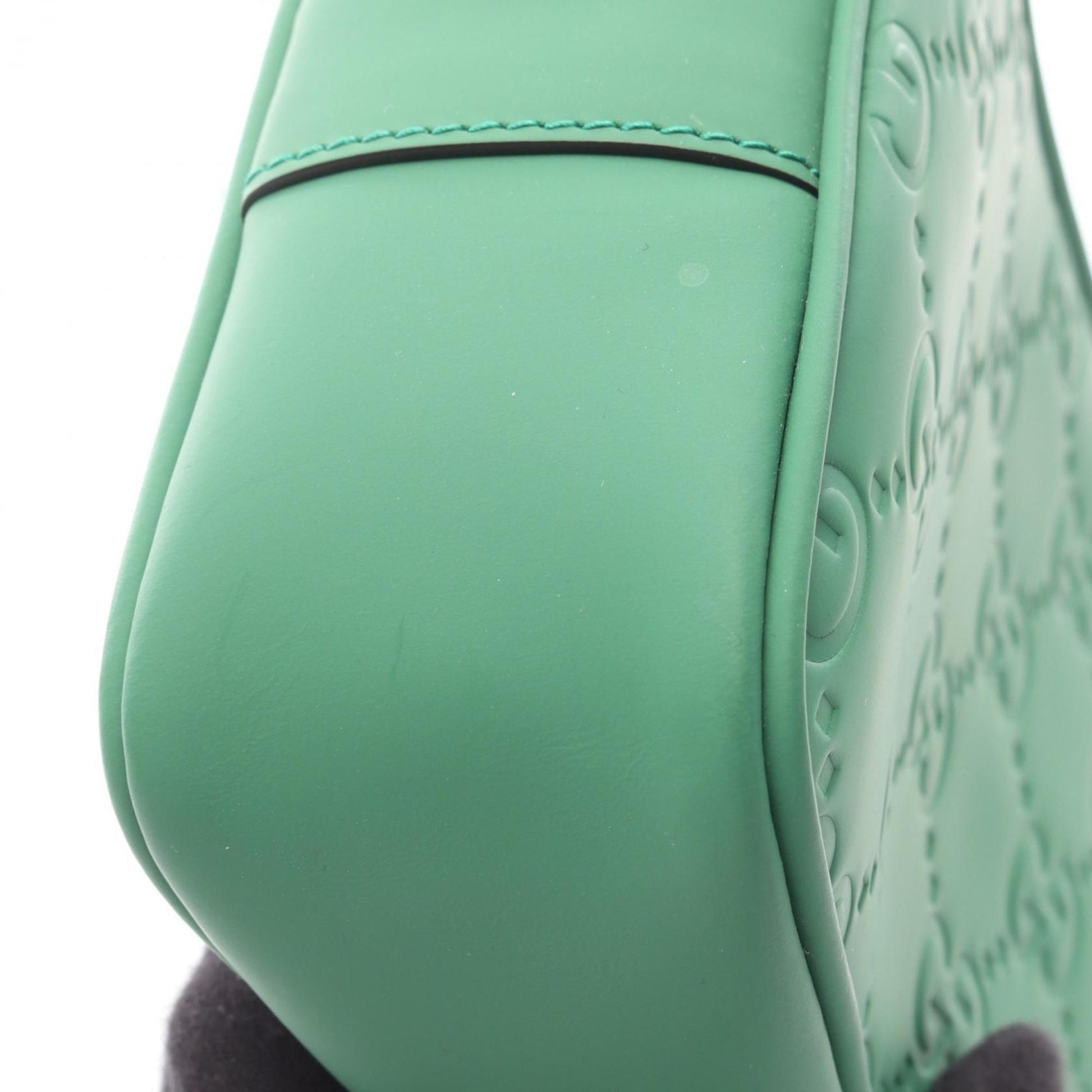 Gucci Green Rubber Shoulder Bag