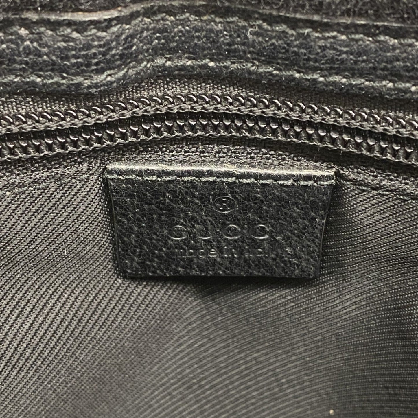 Gucci Black Canvas Shoulder Bag