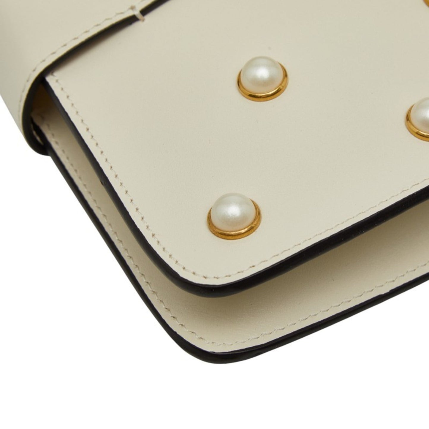 Gucci Multi-Color White Leather Handbag Shoulder Bag