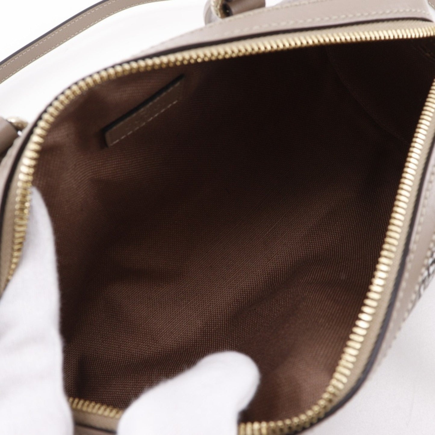 Gucci Brown Pvc Leather Handbag