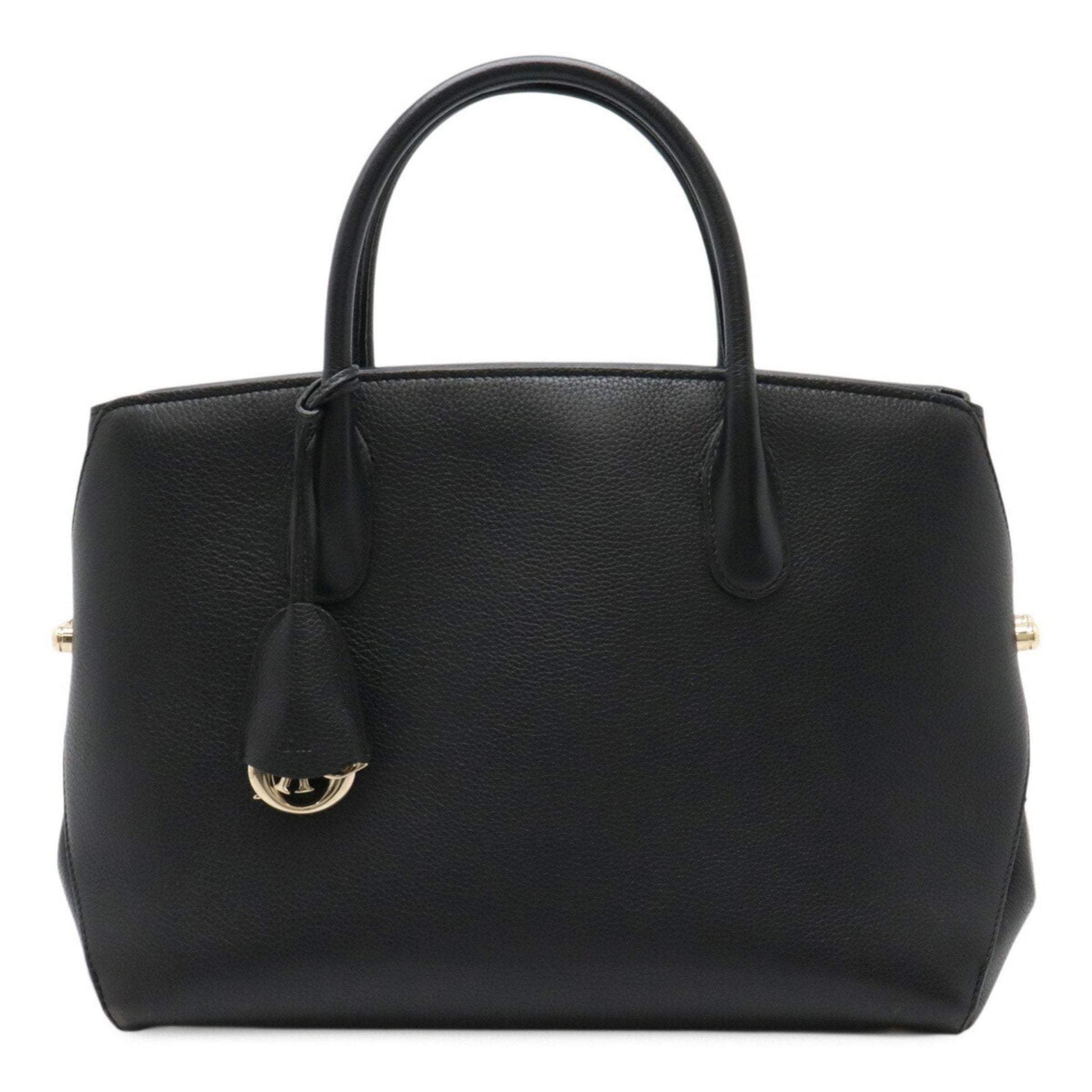 Dior Handbag Christian Tote Bag 15 Leather Black