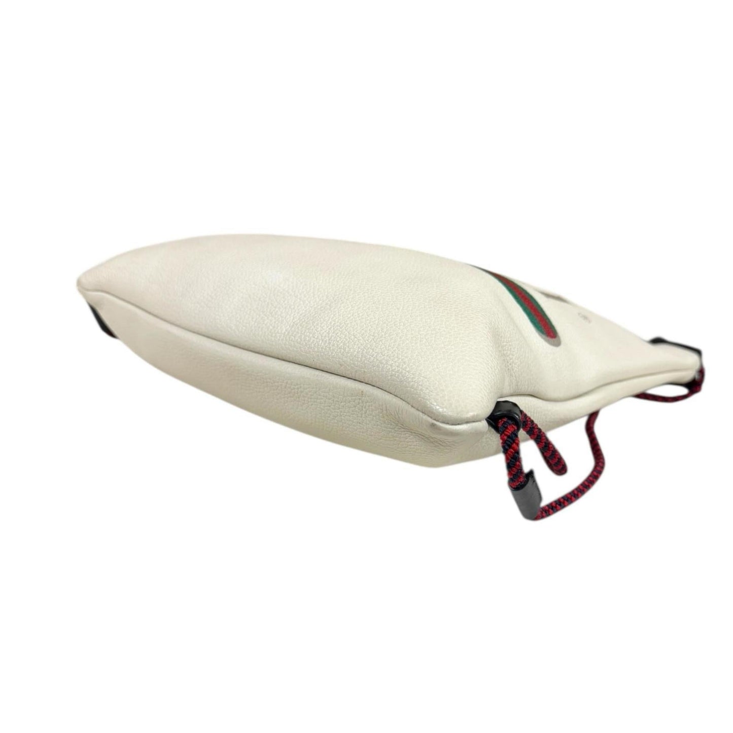 Gucci White Leather Backpack Basket