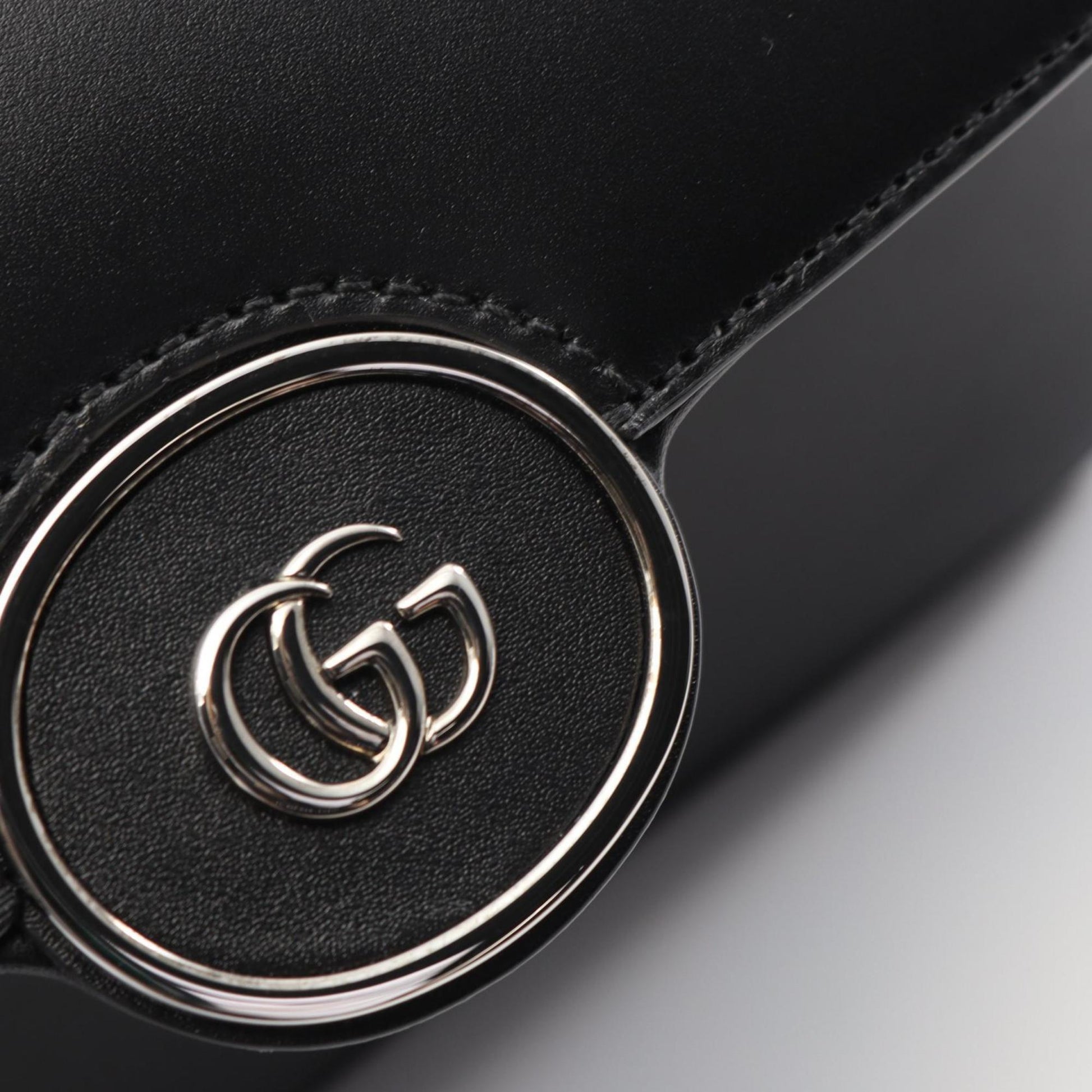 Gucci Black Leather Shoulder Bag