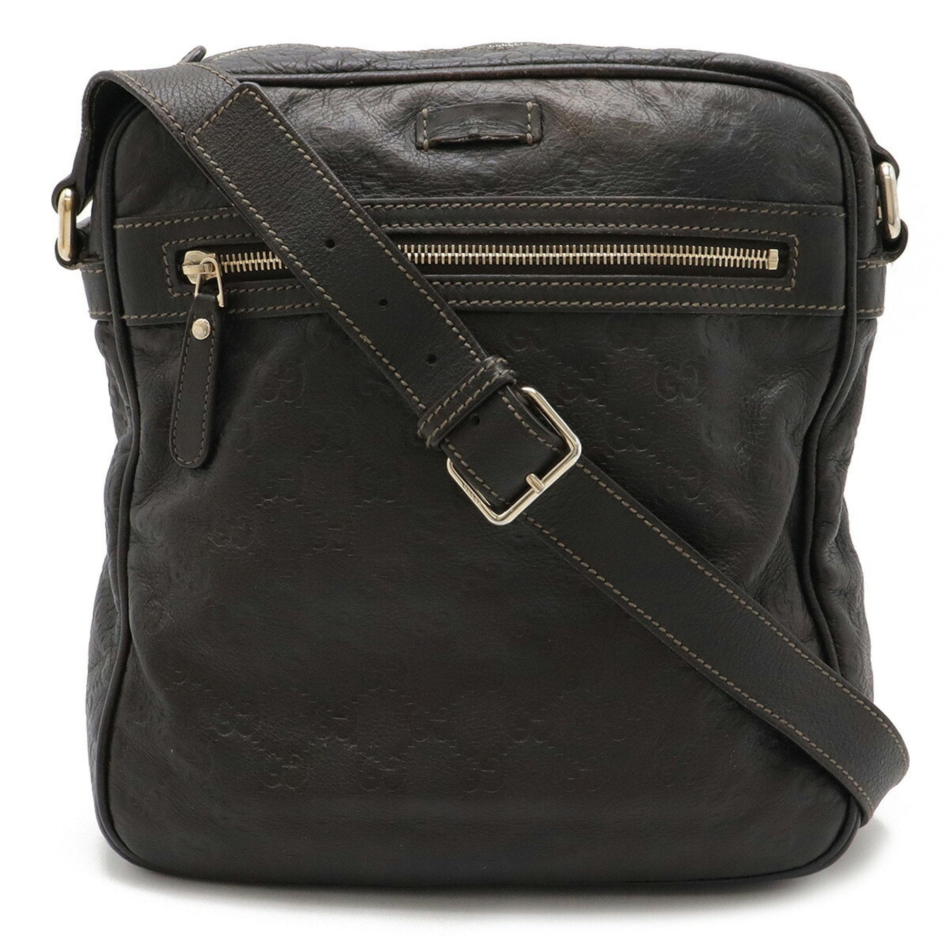 Gucci Dark Brown Leather Shoulder Bag