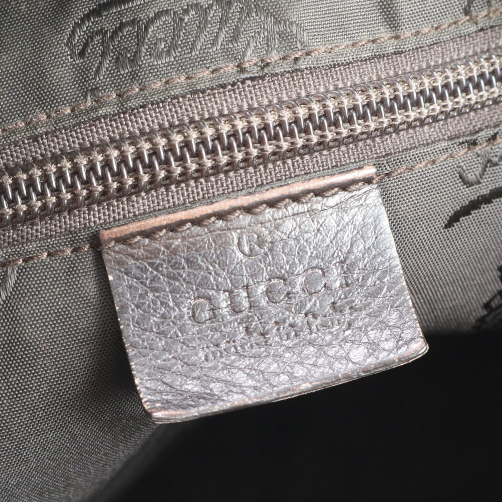 Gucci Dark Brown Leather Shoulder Bag