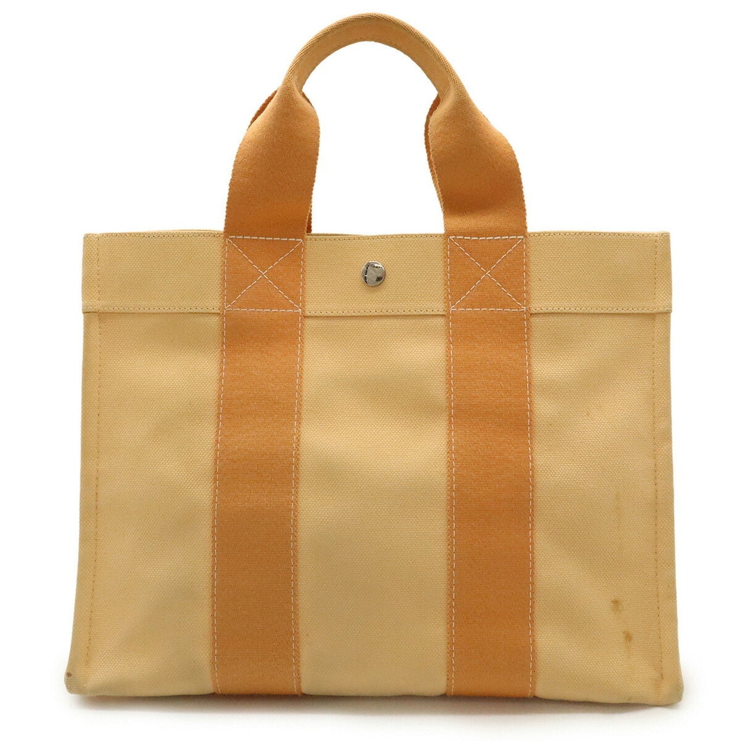 Hermes Handbag Tote Bag Canvas Orange