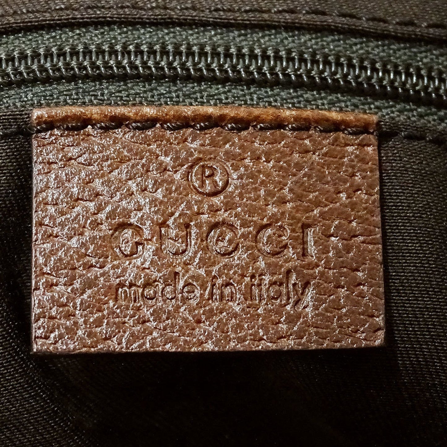 Gucci Blue Brown Denim Tote Bag