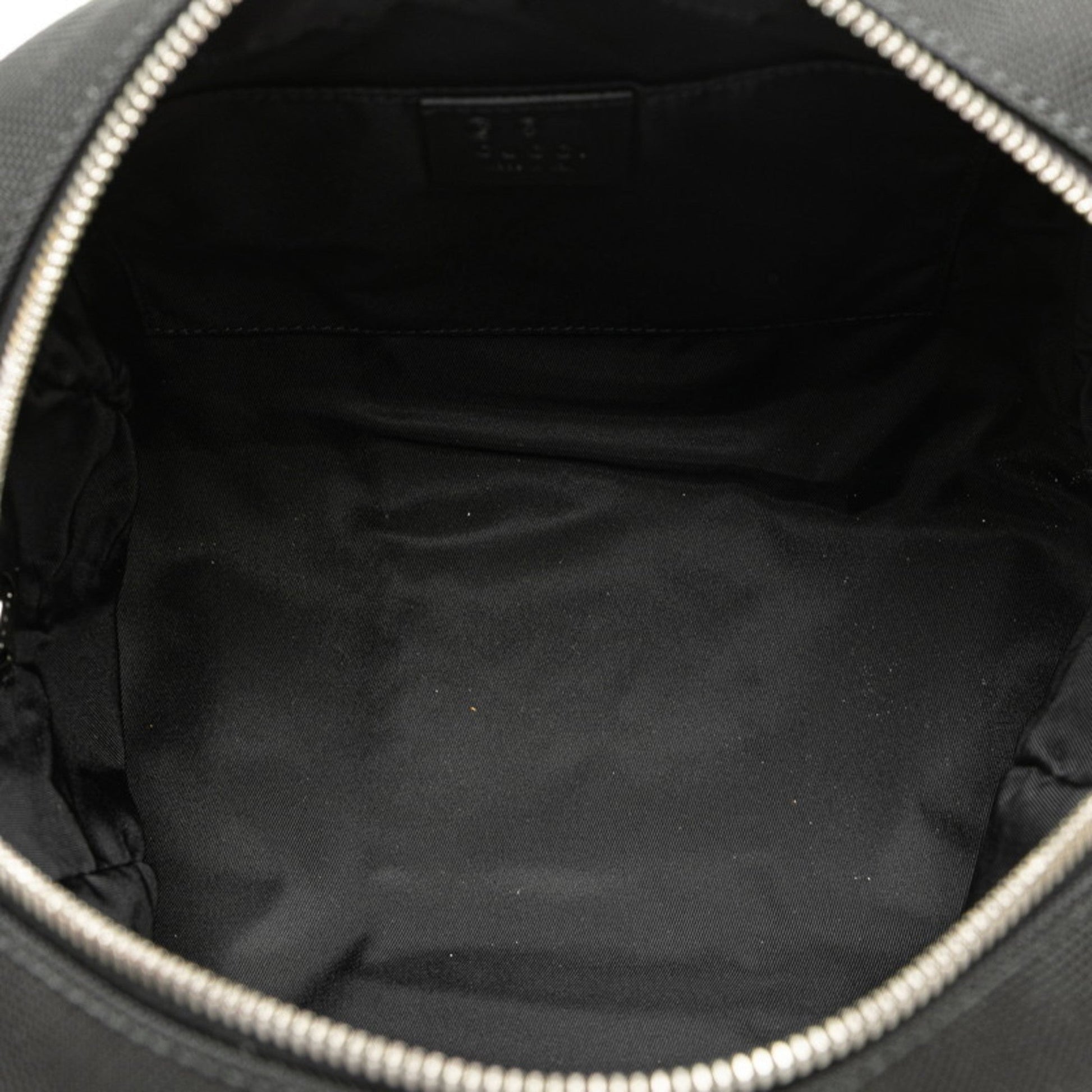 Gucci Sherry Line Black Nylon Leather Clutch Bag