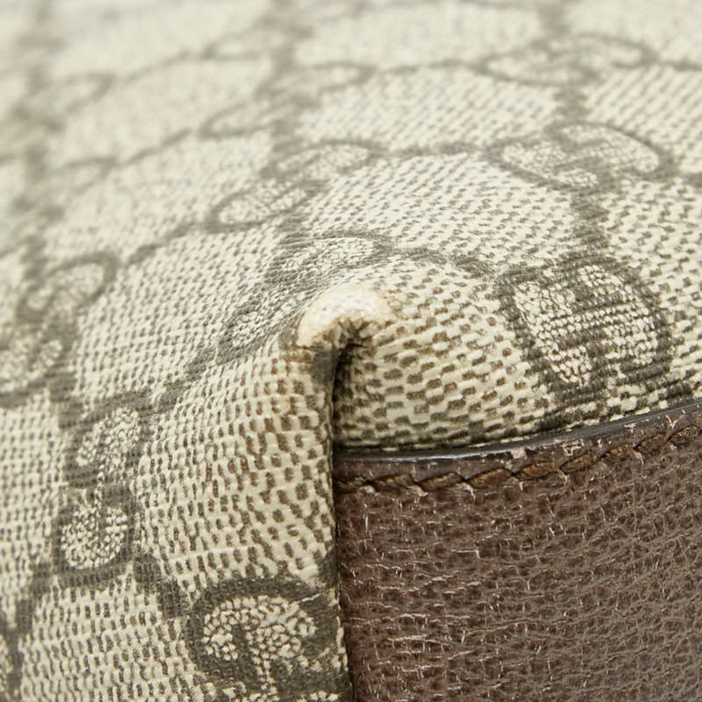 Gucci Beige Brown Suede Leather Shoulder Bag