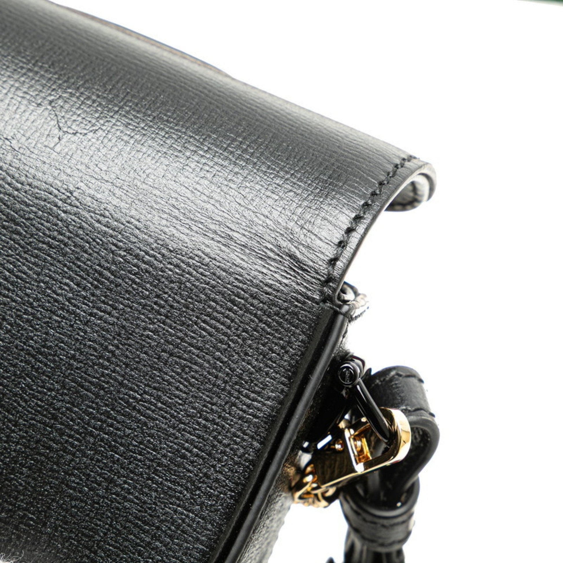 Gucci Black Pvc Leather Shoulder Bag
