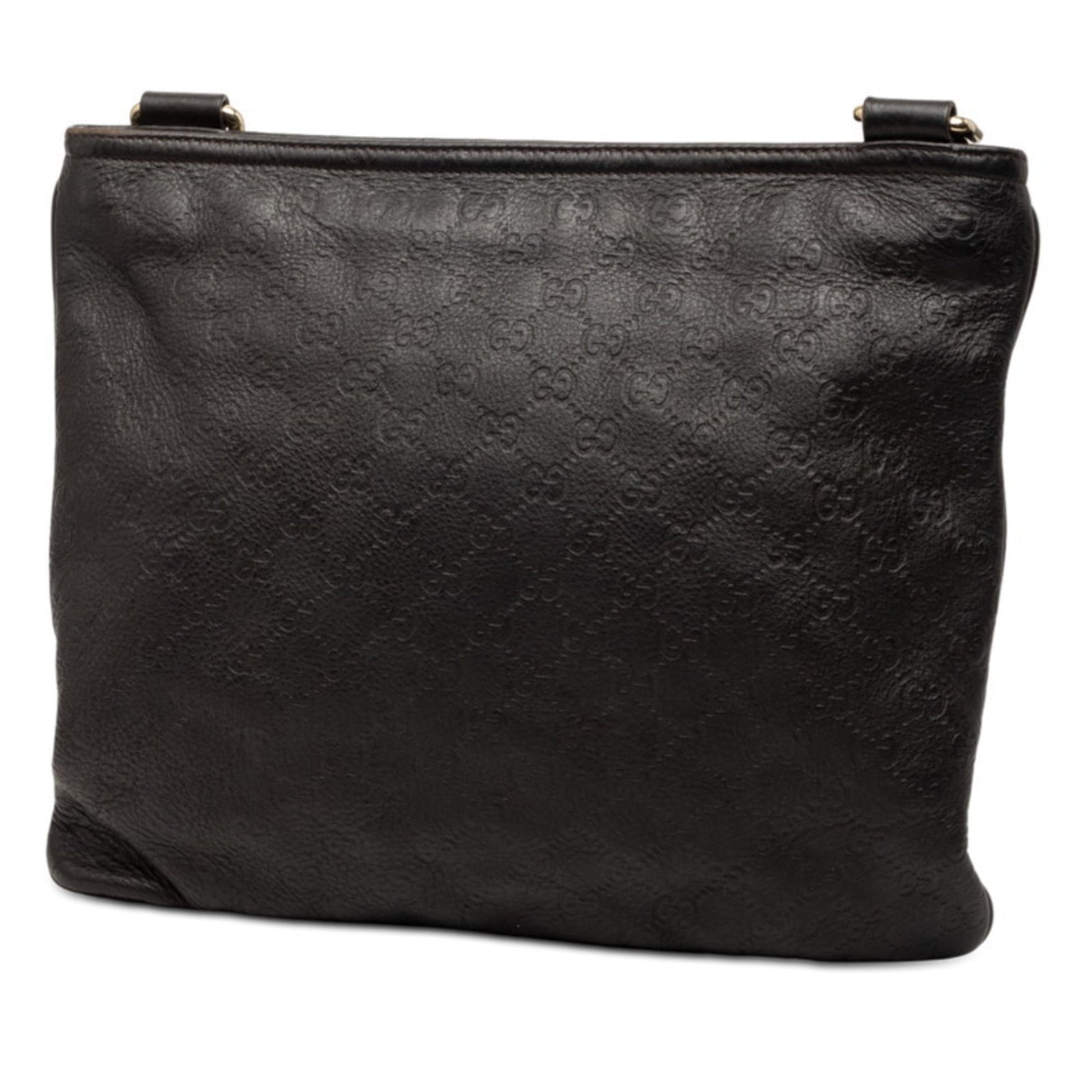 Gucci Dark Brown Leather Shoulder Bag