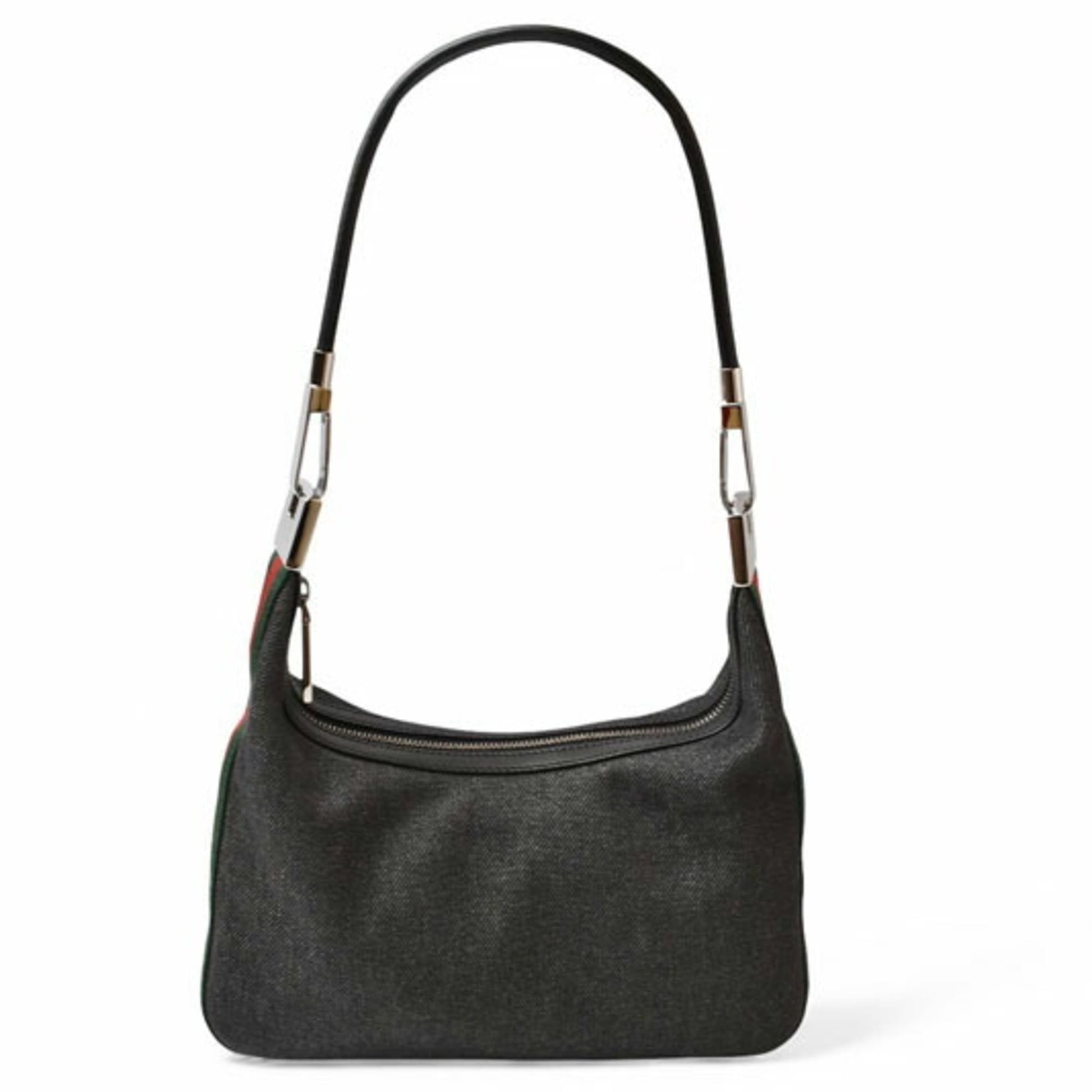 Gucci Green Denim Shoulder Bag